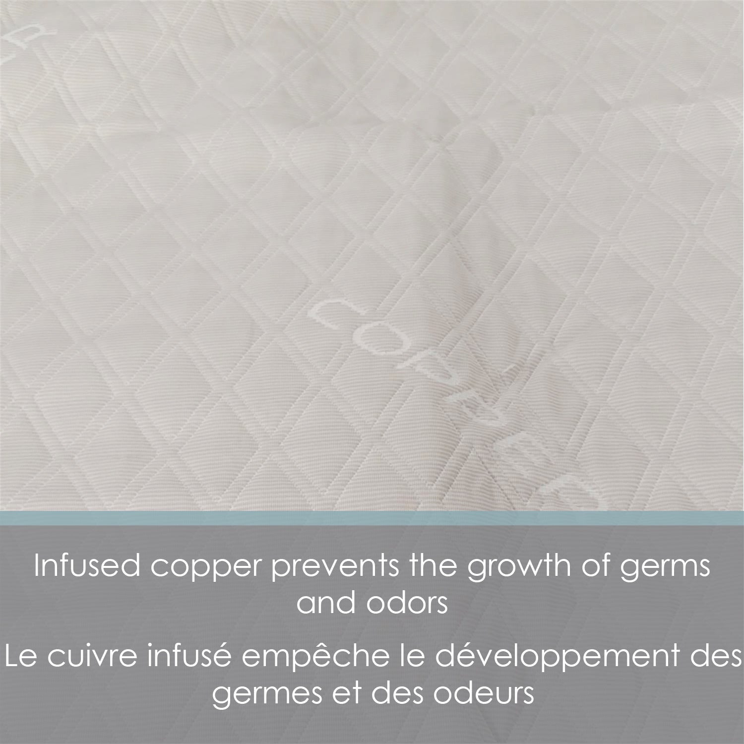 Cotton House - Copper Infused Mattress Protector, Hypoallergenic, Twin Size, Beige