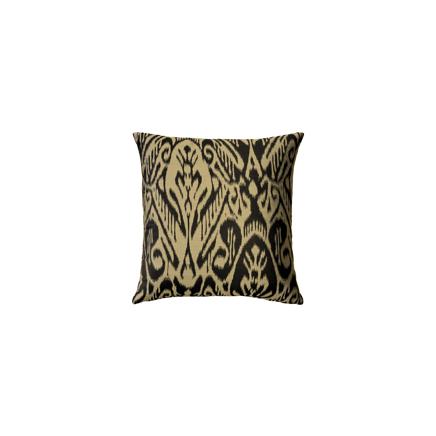Mallorca Carbon Ikat Throw Pillow, 20"x20"