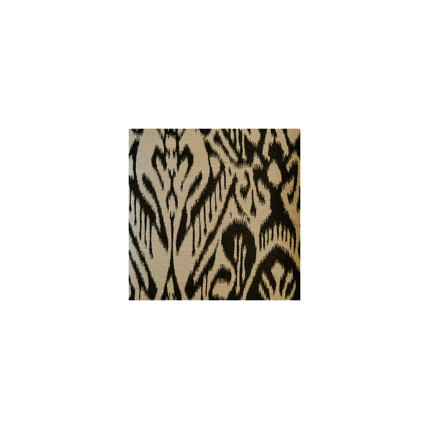 Mallorca Carbon Ikat Throw Pillow, 20"x20"