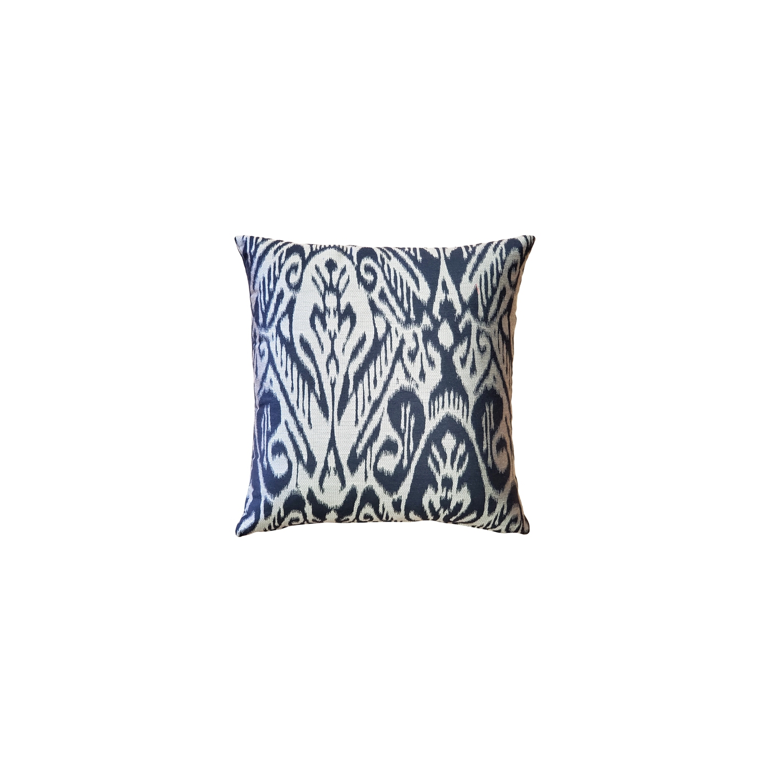 Mallorca Bluefin Ikat Throw Pillow, 20"x20"