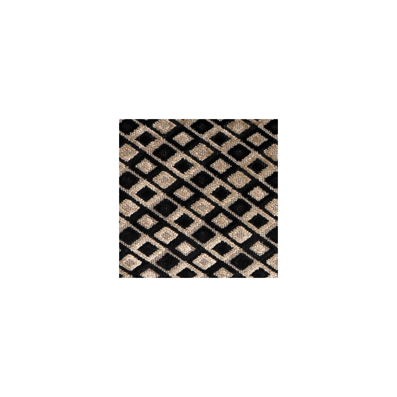 Jager Black Diamond Textured Velvet Throw Pillow, 12"x20"