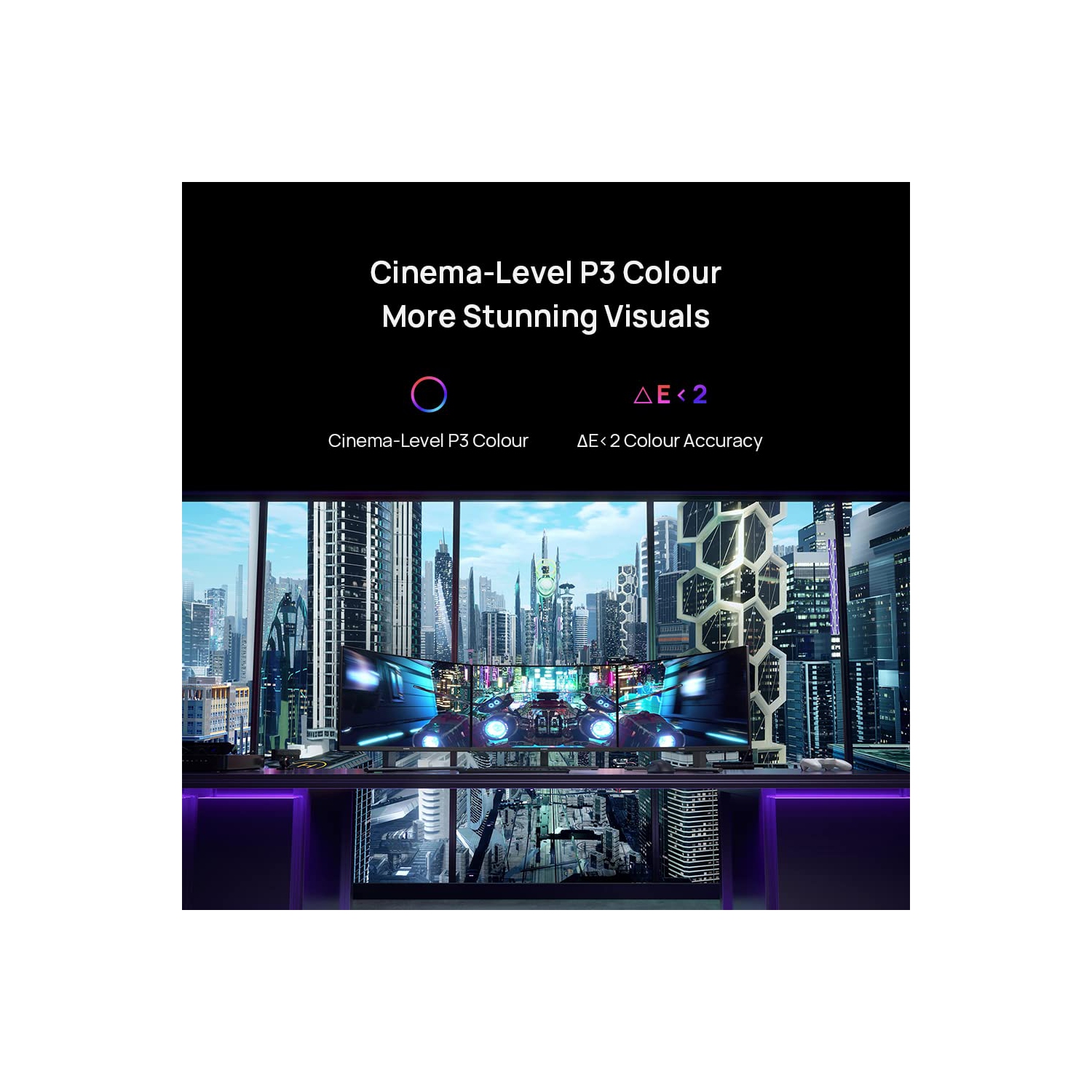 HUAWEI MateView GT 27'' Curved Gaming Monitor, 165Hz, 16:9 QHD 2560 x 1440, 2K, 1500R, Cinema-Level P3 Colour, 4000:1 Contrast Ratio, HDR, TÜV