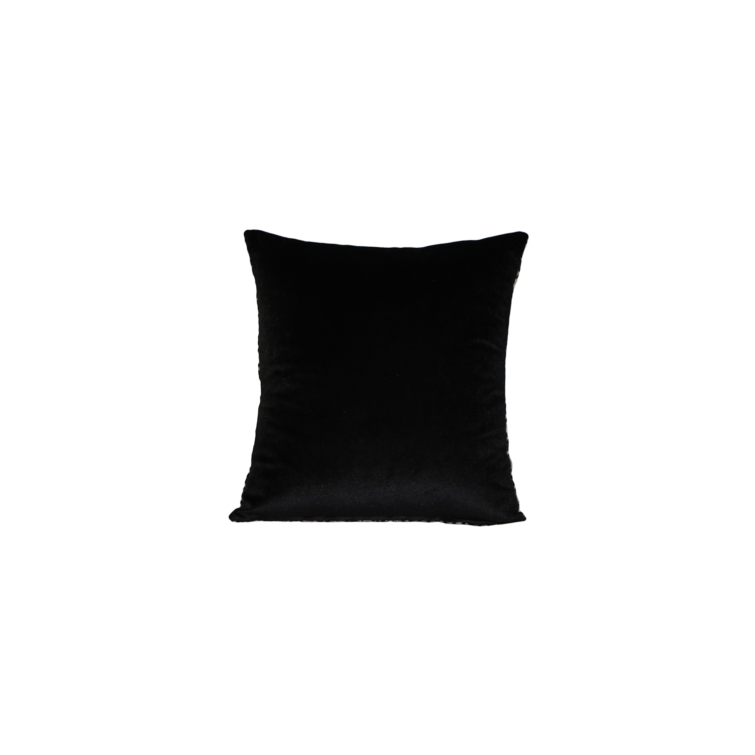 Jager Black Diamond Textured Velvet Throw Pillow, 20"x20"