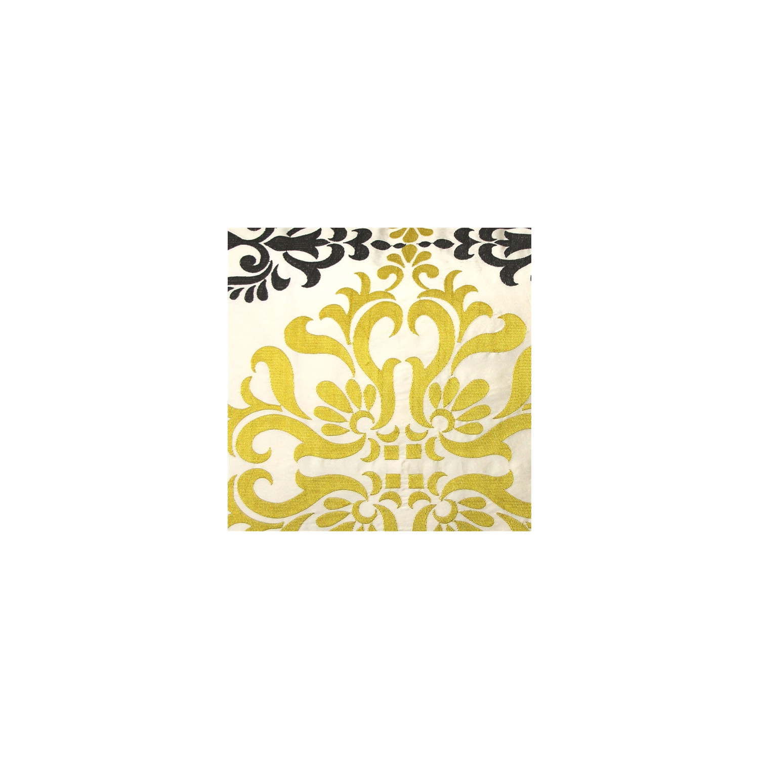 Sumatra Medallion Embroidered Silk Decorative Throw Pillow, 21"x21"