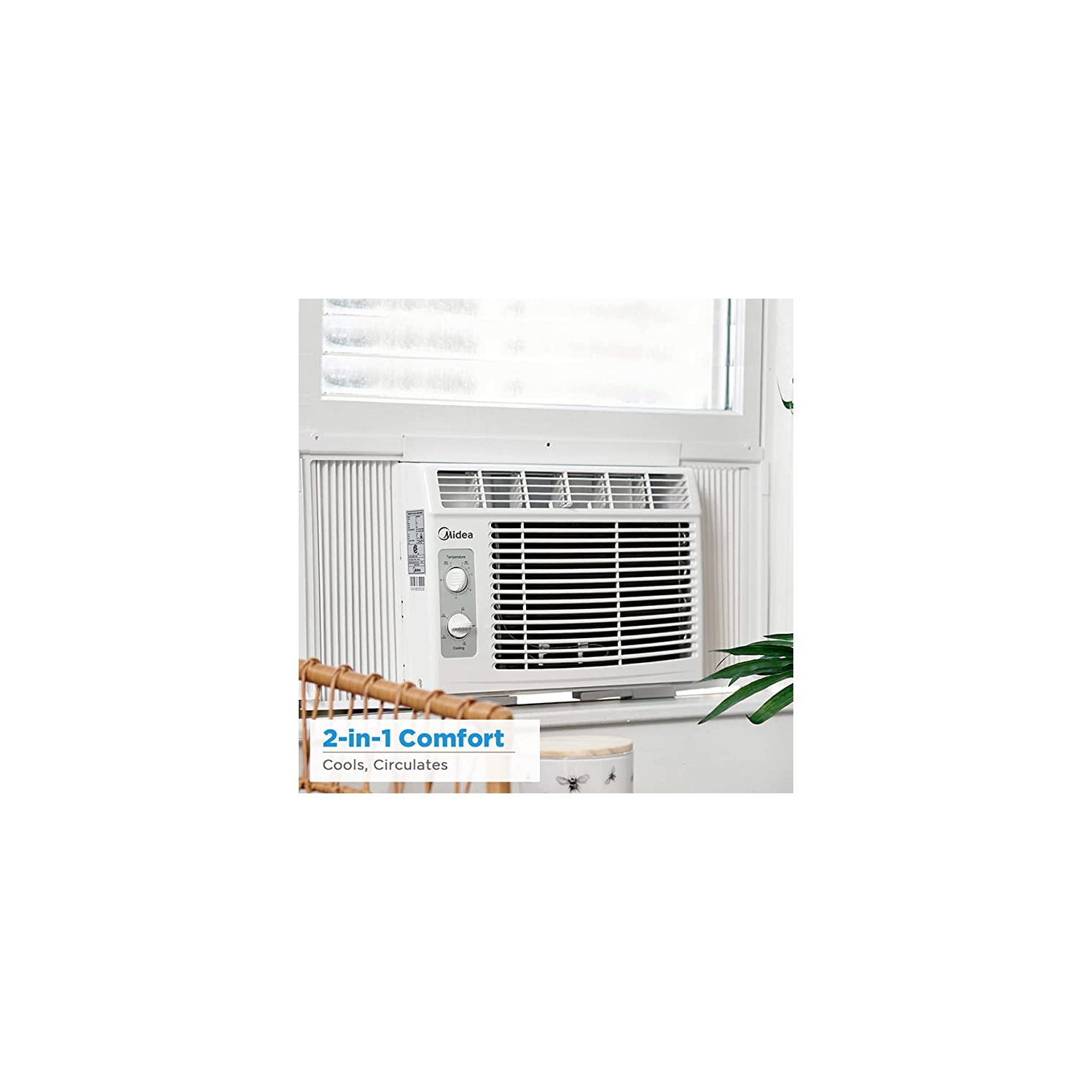 Midea 5 000 BTU EasyCool Climatiseur de fenêtre et ventilateur - NOUVEAU