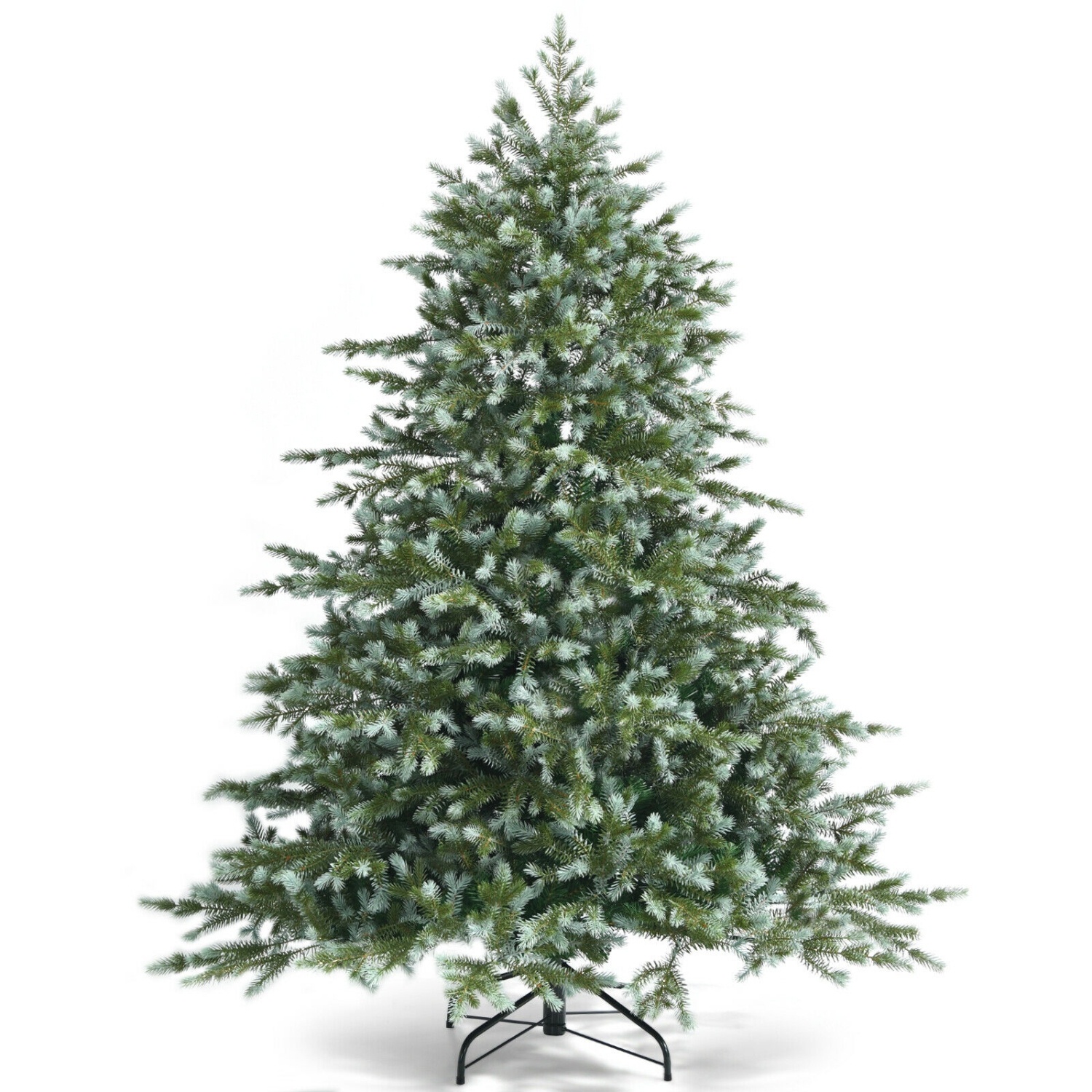 Arbre de Noël classique à charnières avec branches en épinette, arbre artificiel pour décoration intérieure