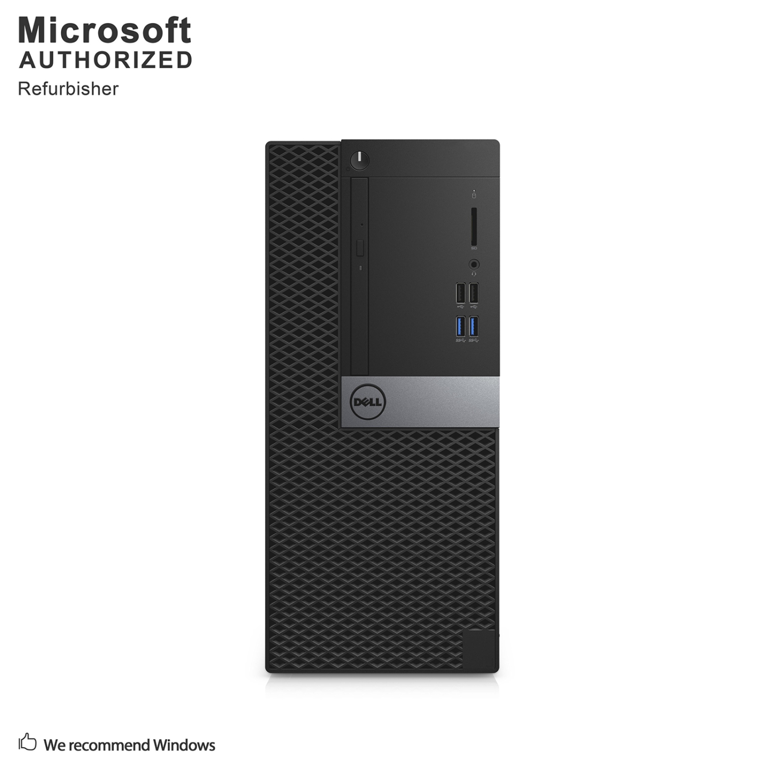 Refurbished (Good) - Dell OptiPlex 7040 Mini Tower PC, Intel Core I3-6100 3.7Ghz, 16G DDR4, 512 GB SSD, DVD, DP, HDMI, 4K Support, Keyboard & Mouse, Windows 10 Pro 64 Bit(EN/ES/FR)