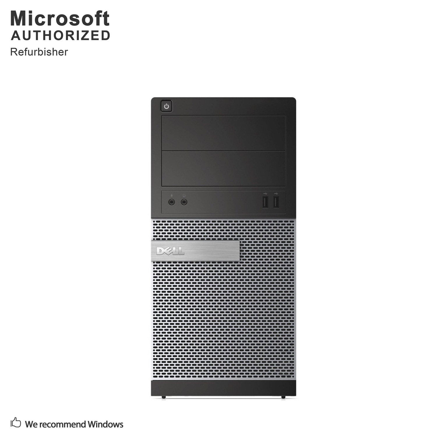 Refurbished (Good) - Dell OptiPlex 3020 Mini Tower PC, Intel i5-4570 3.2Ghz, 8G DDR3, 256G SSD, DVD, 4K Support, Keyboard & Mouse, Win10Pro 64bit - Multi-language (EN/ES/FR)