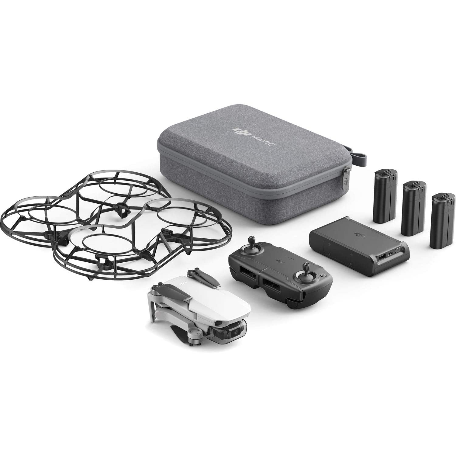 DJI Mavic Mini Fly More Nano Drone Combo (Grey) 3 Batteries + Multi Charger Set