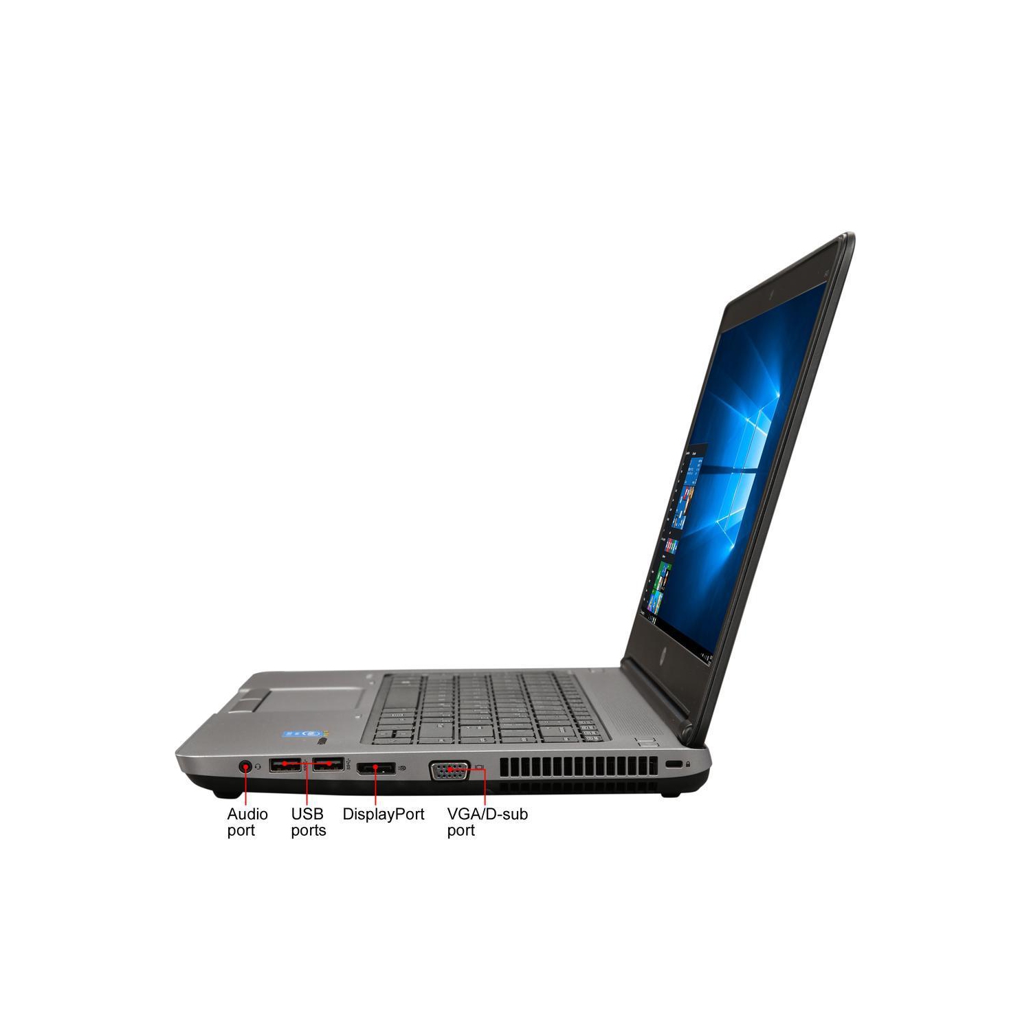 Ordinateur portable HP ProBook 640 G1 : Intel Core i5 - 4340M 2,90 GHz, 8 Go de RAM, 250 Go de SSD, 14", DVDRW, Win 11 Home, PAS de webcam - Remis à