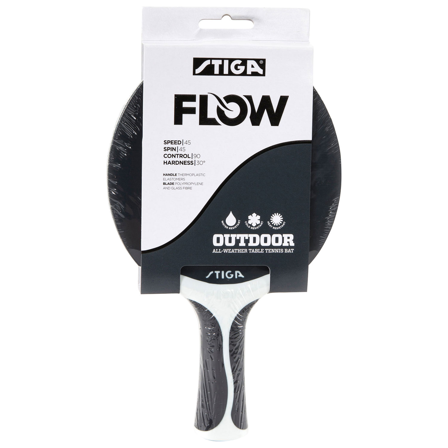 Stiga Flow Table Tennis Racket - Black