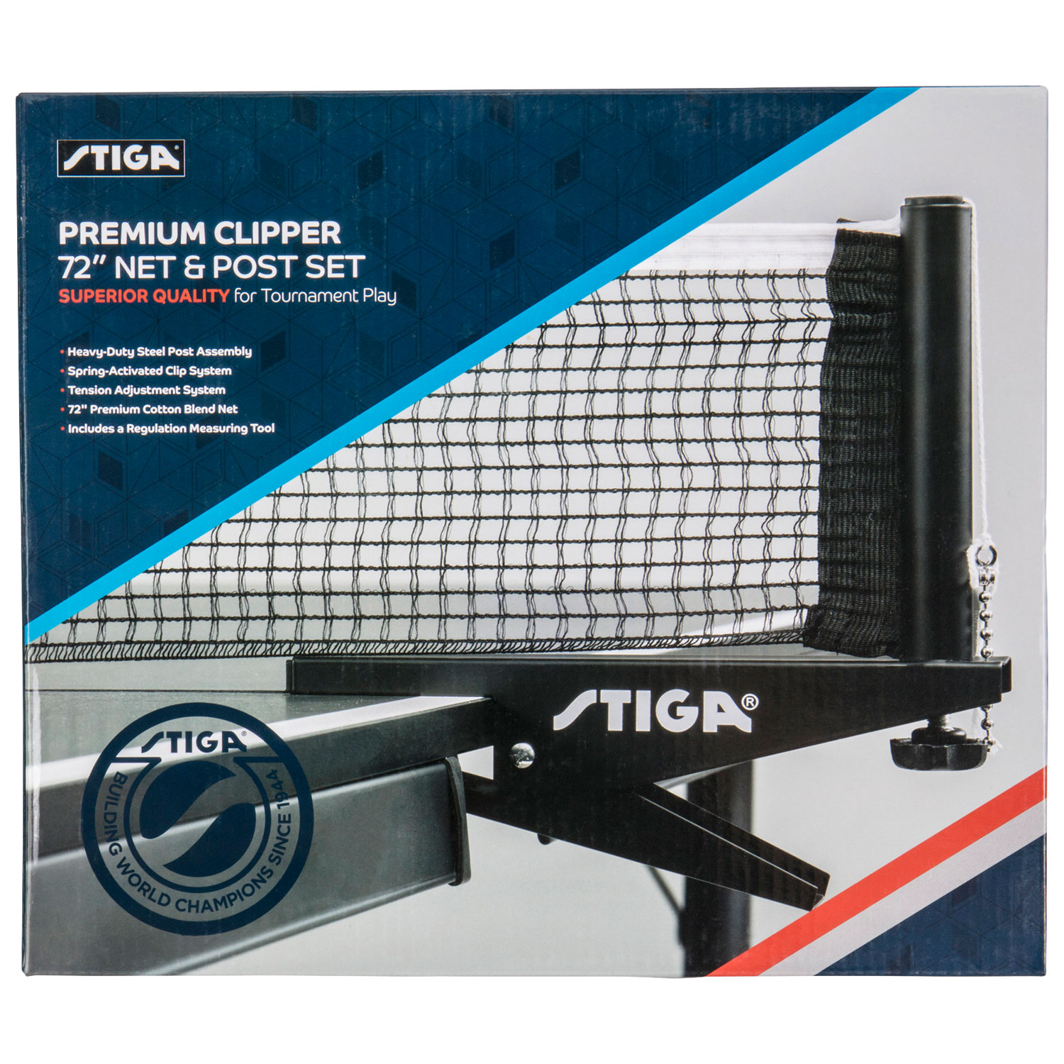 Stiga Premium Clipper & Net Post Table Tennis Set