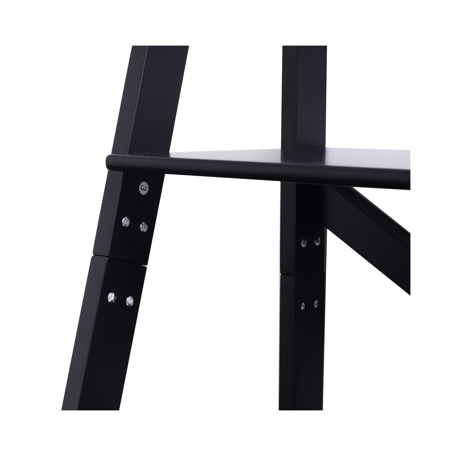 Bibliothèque à échelle à 4 niveaux peu encombrante