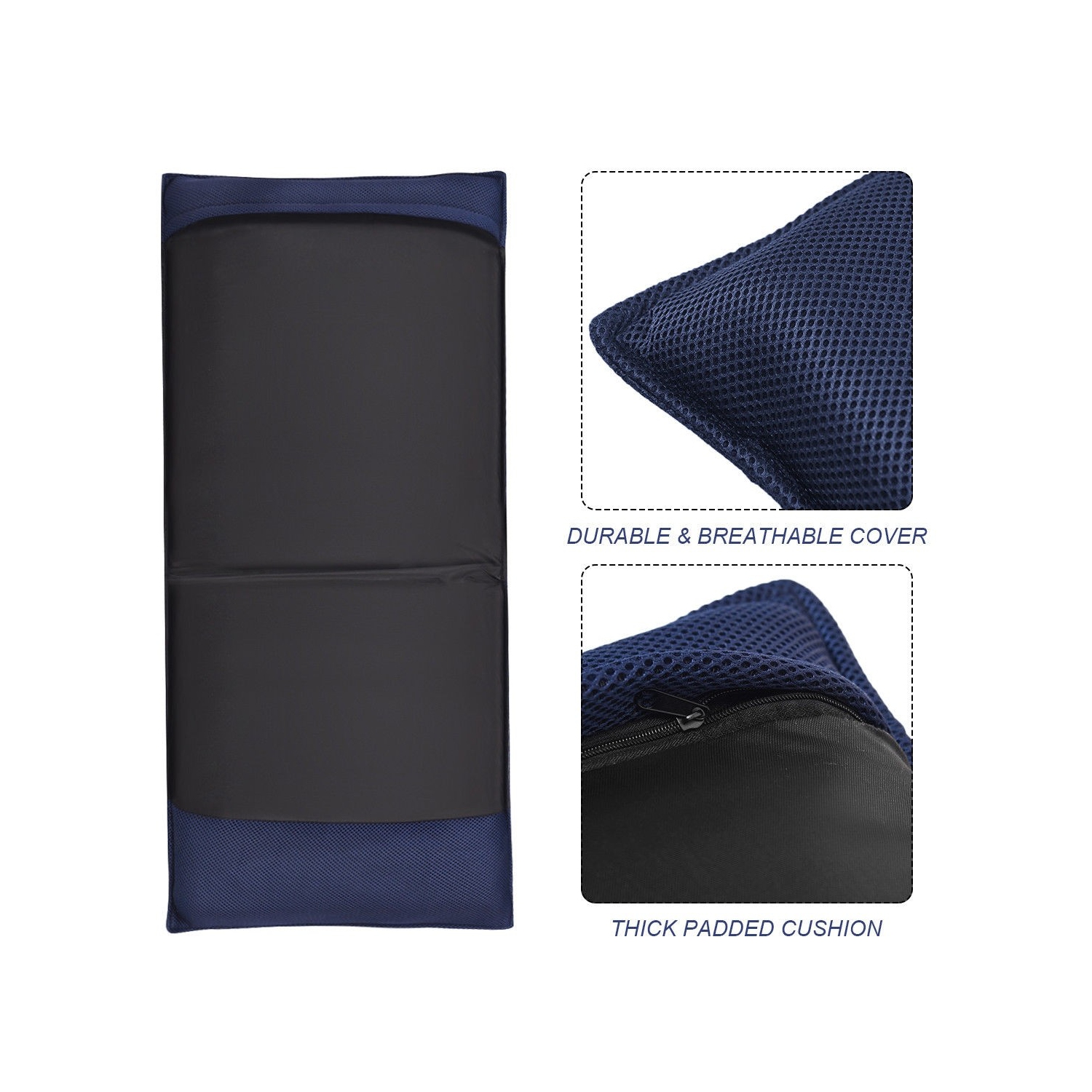 Adjustable 6 position Folding Lazy Man Sofa Chair Floor Chair-Navy