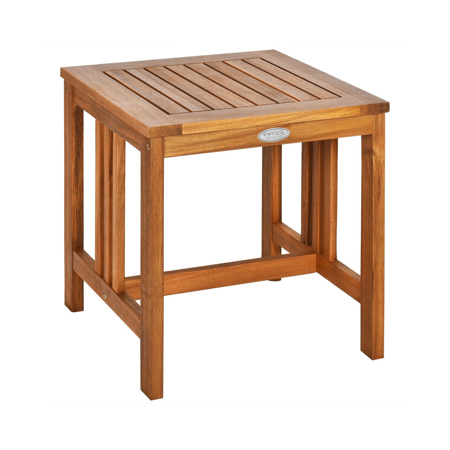 Ensemble de 2 chaises berçants en bois d’acacia pour patio