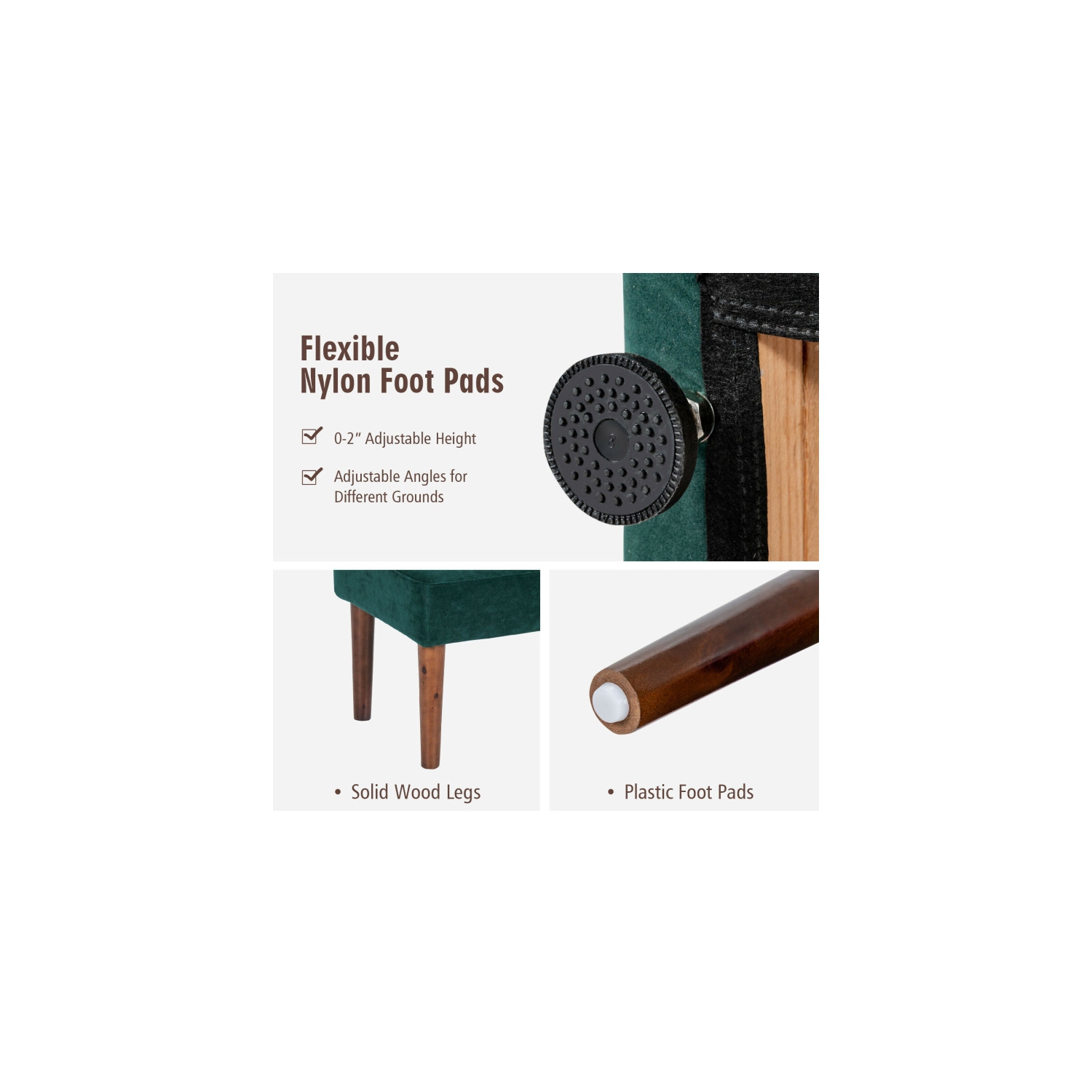 Fauteuil berber à revêtement en molleton avec pouf et coussin de dossier – Fauteuil d'appoint confortable pour lire ou relaxer