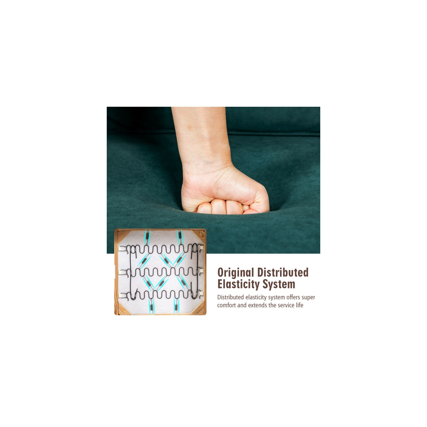 Fauteuil berber à revêtement en molleton avec pouf et coussin de dossier – Fauteuil d'appoint confortable pour lire ou relaxer