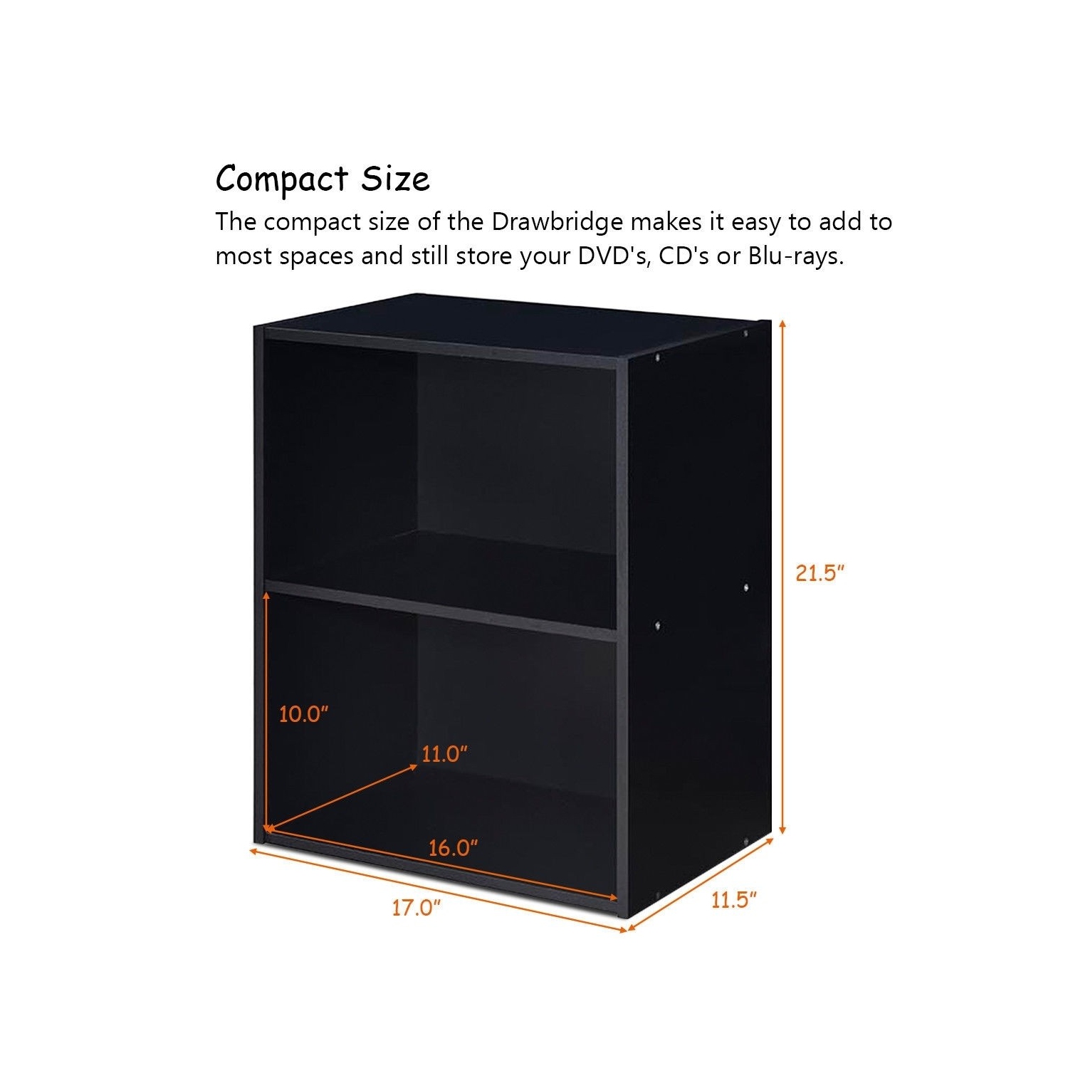 Armoire vitrée de meuble multifonction à 2 niveaux avec grande capacité de rangement - Noir