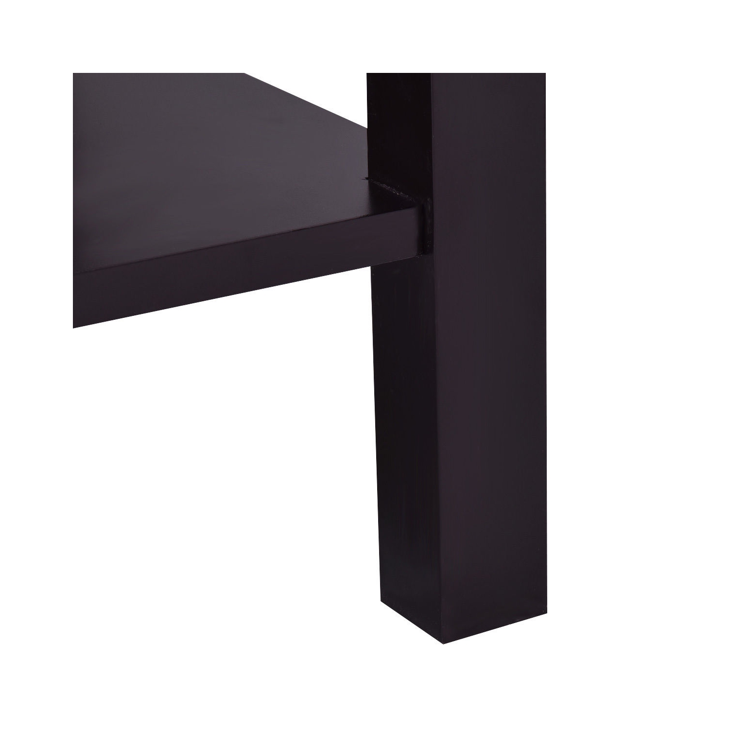 Wood End Table with Single Drawer and Storage Shelf – Nightstand with Minimalist Design