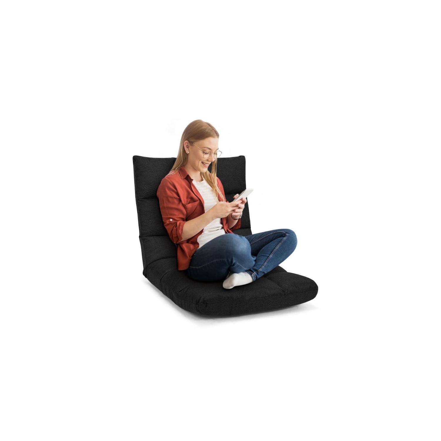 14-Position Adjustable Folding Lazy Gaming Sofa