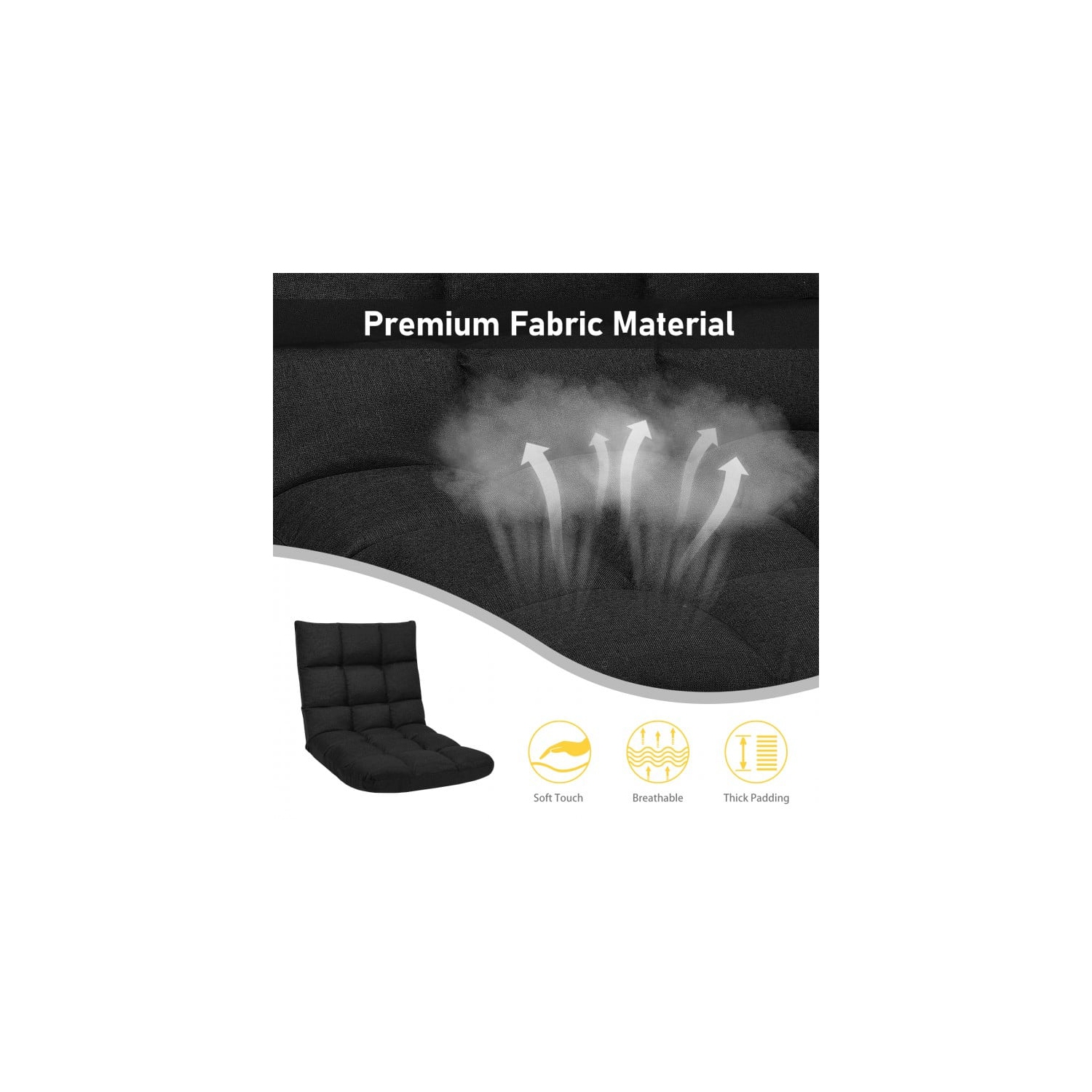 14-Position Adjustable Folding Lazy Gaming Sofa