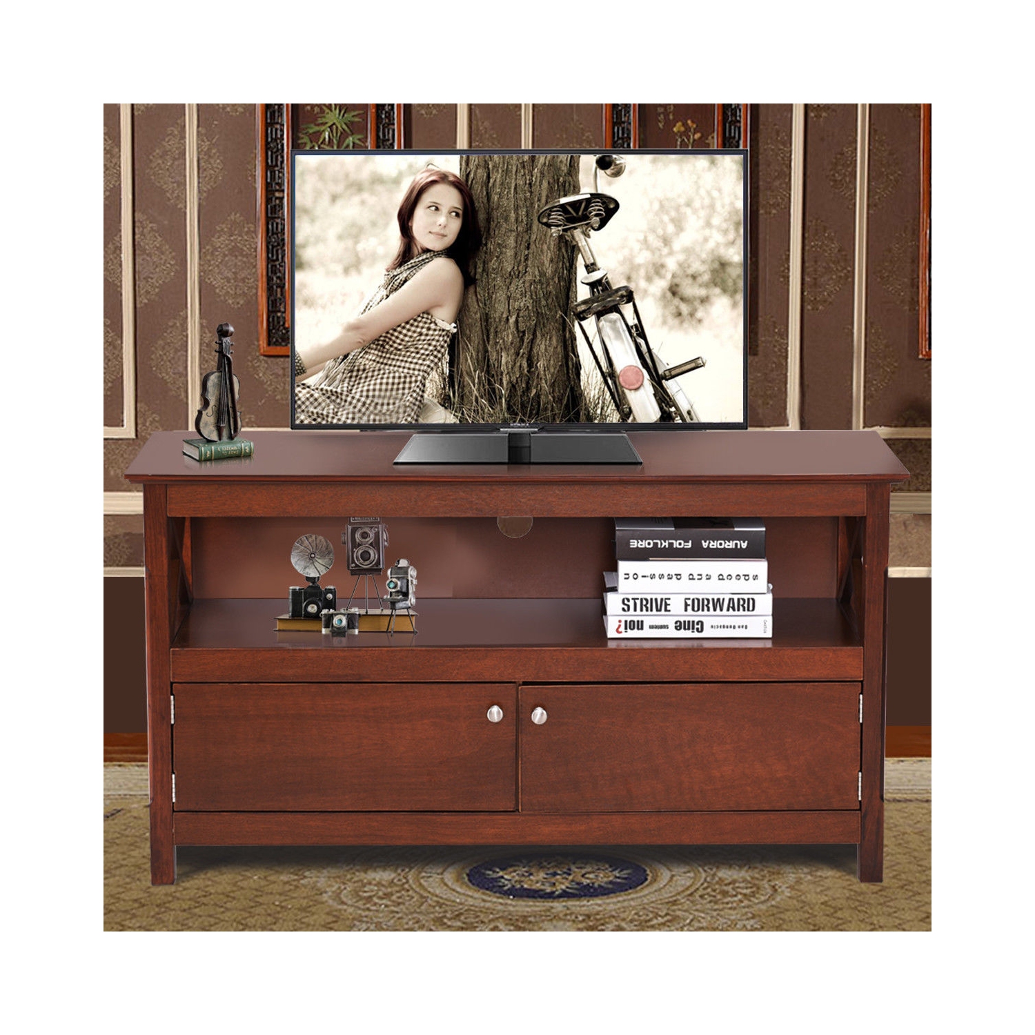 Meuble de rangement en bois pour téléviseur de 44 po