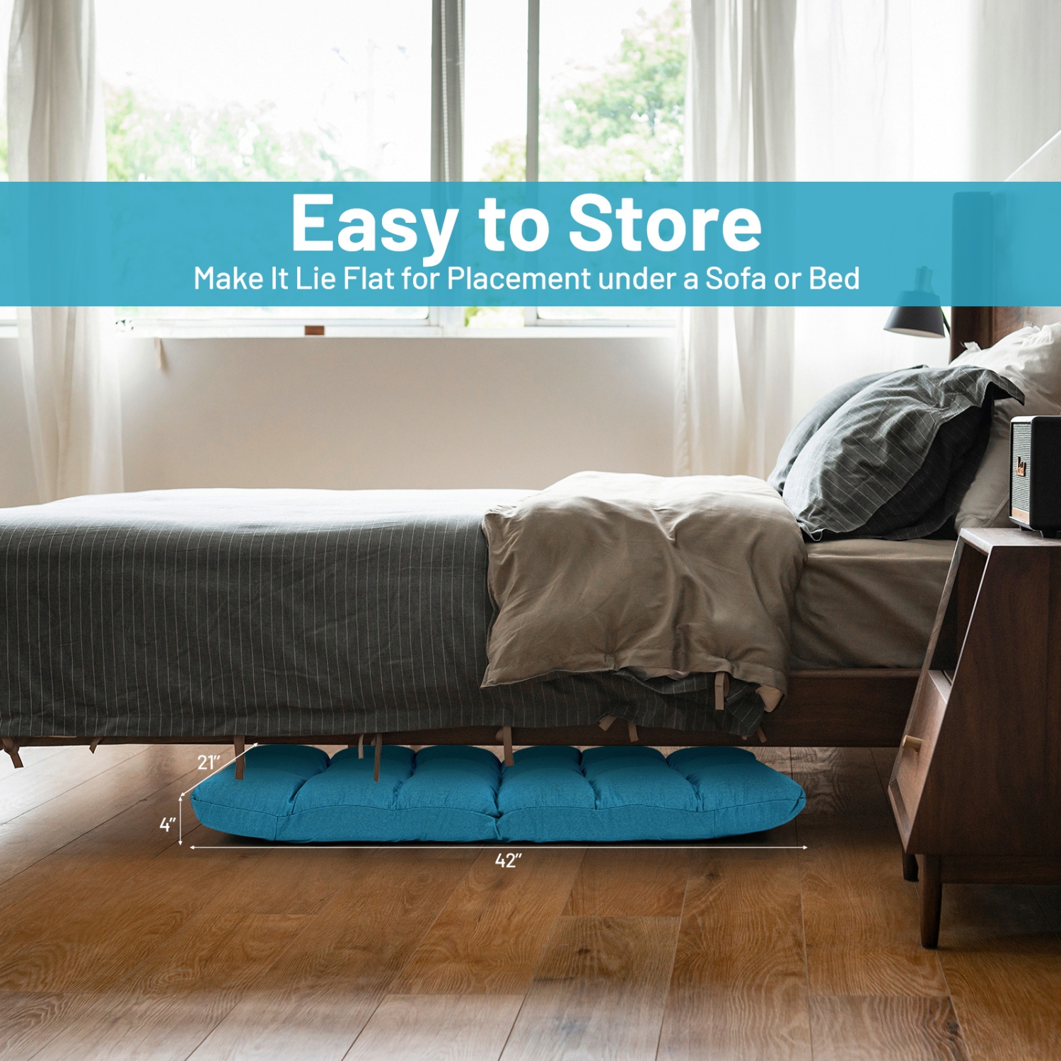 14-Position Adjustable Folding Lazy Gaming Sofa