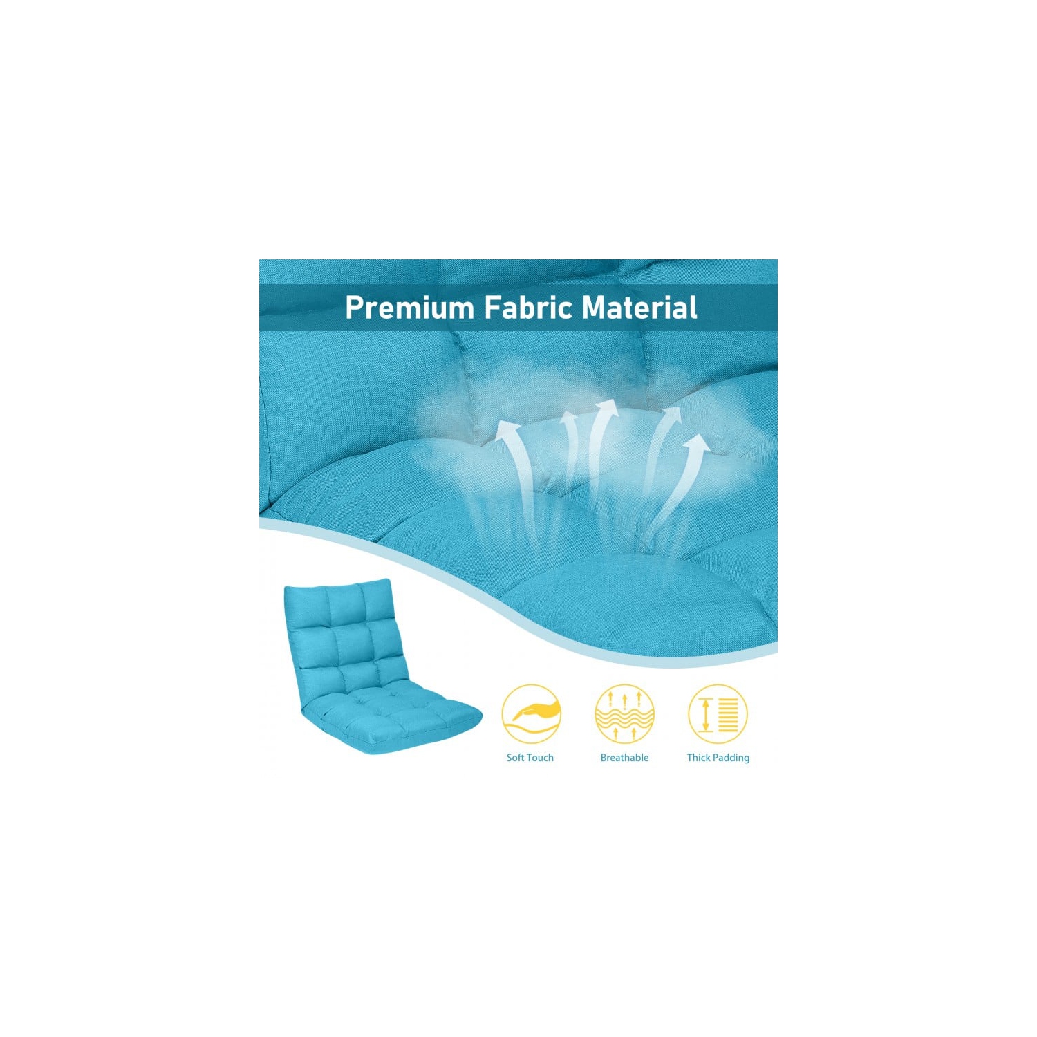 14-Position Adjustable Folding Lazy Gaming Sofa