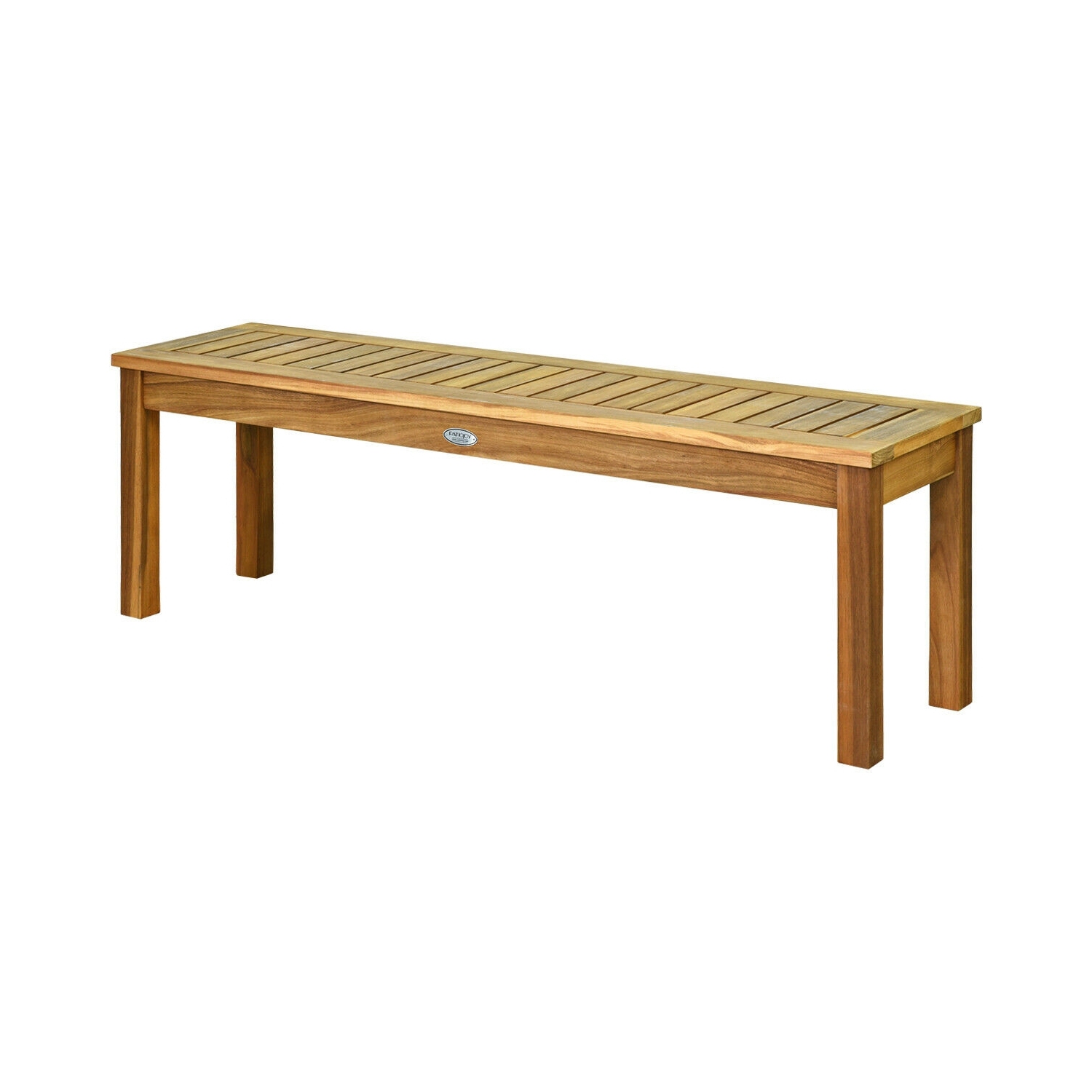 52 Inch Outdoor Acacia Wood Dining Bench Chair