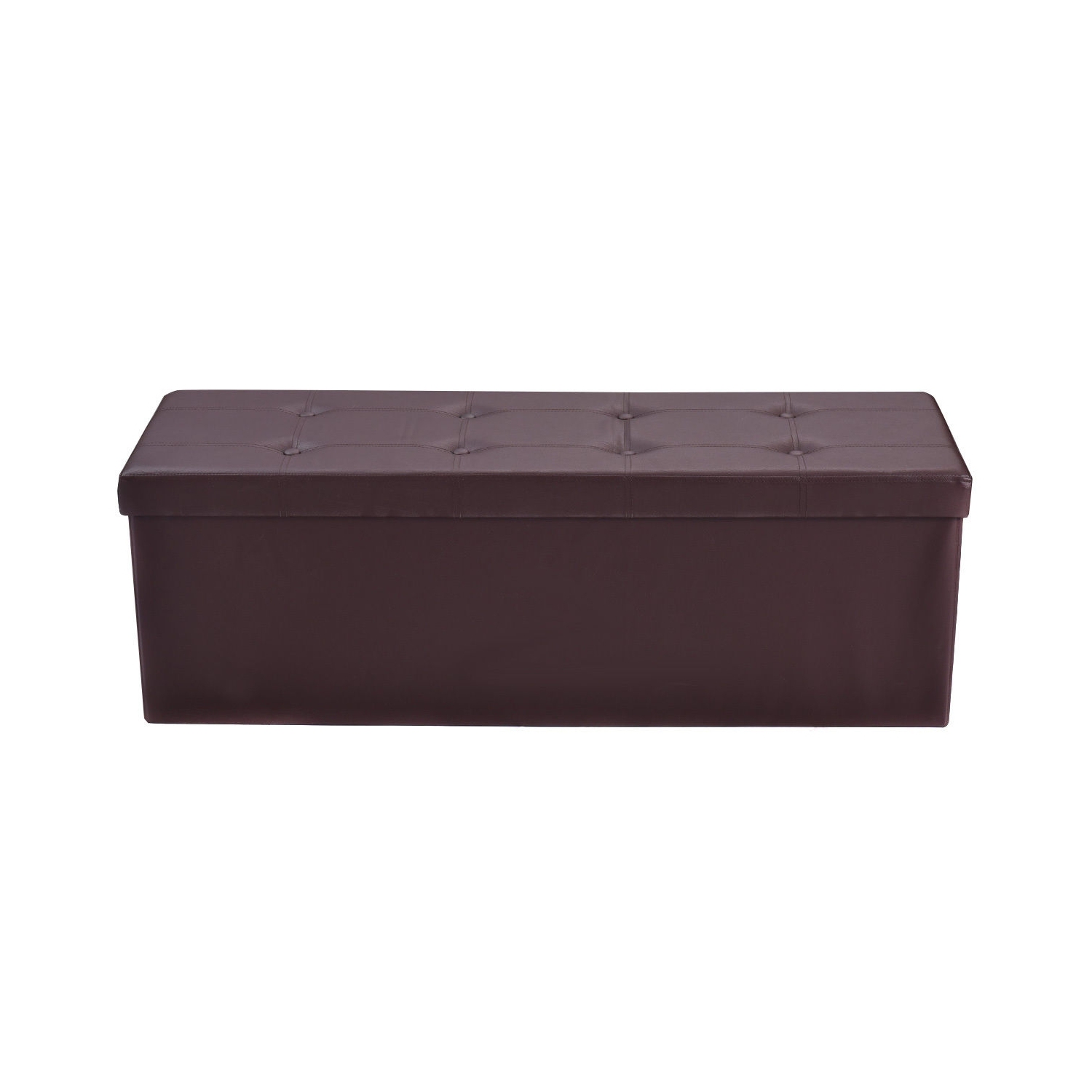 Collapsible Storage Ottoman Bench – Upholstered Lid & Spacious Interior Compartment