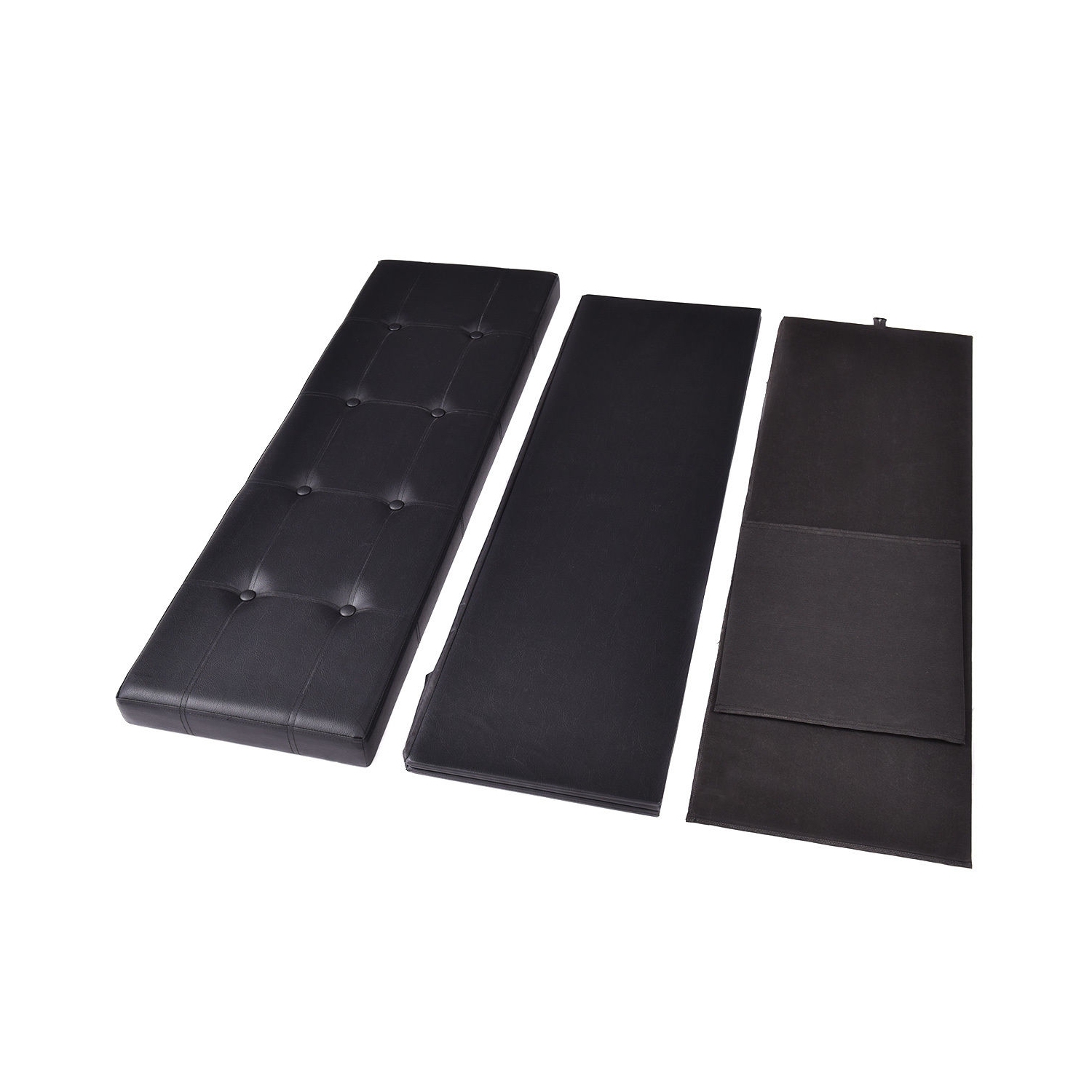 Collapsible Storage Ottoman Bench – Upholstered Lid & Spacious Interior Compartment