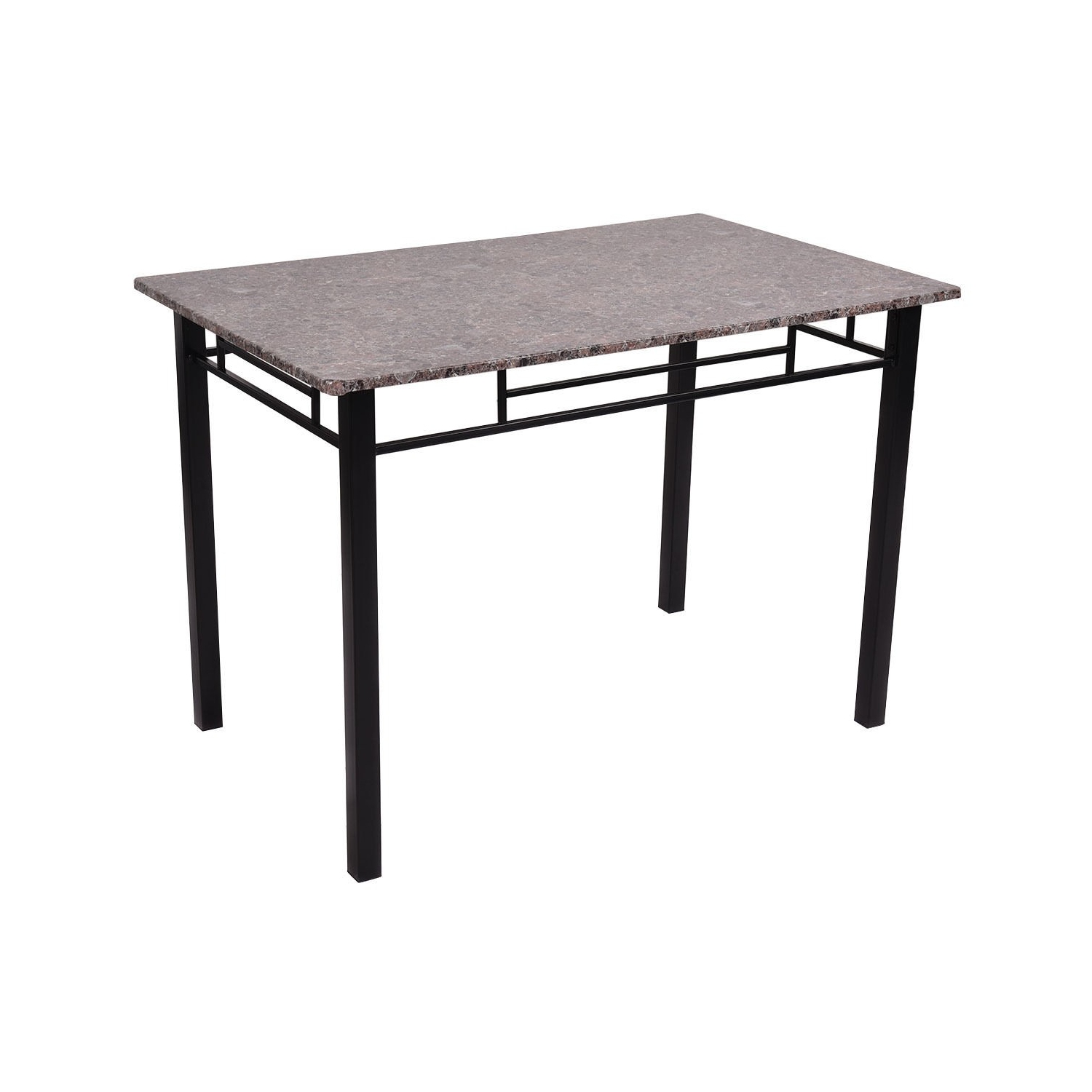 5 Piece Faux Marble Dining Set Table