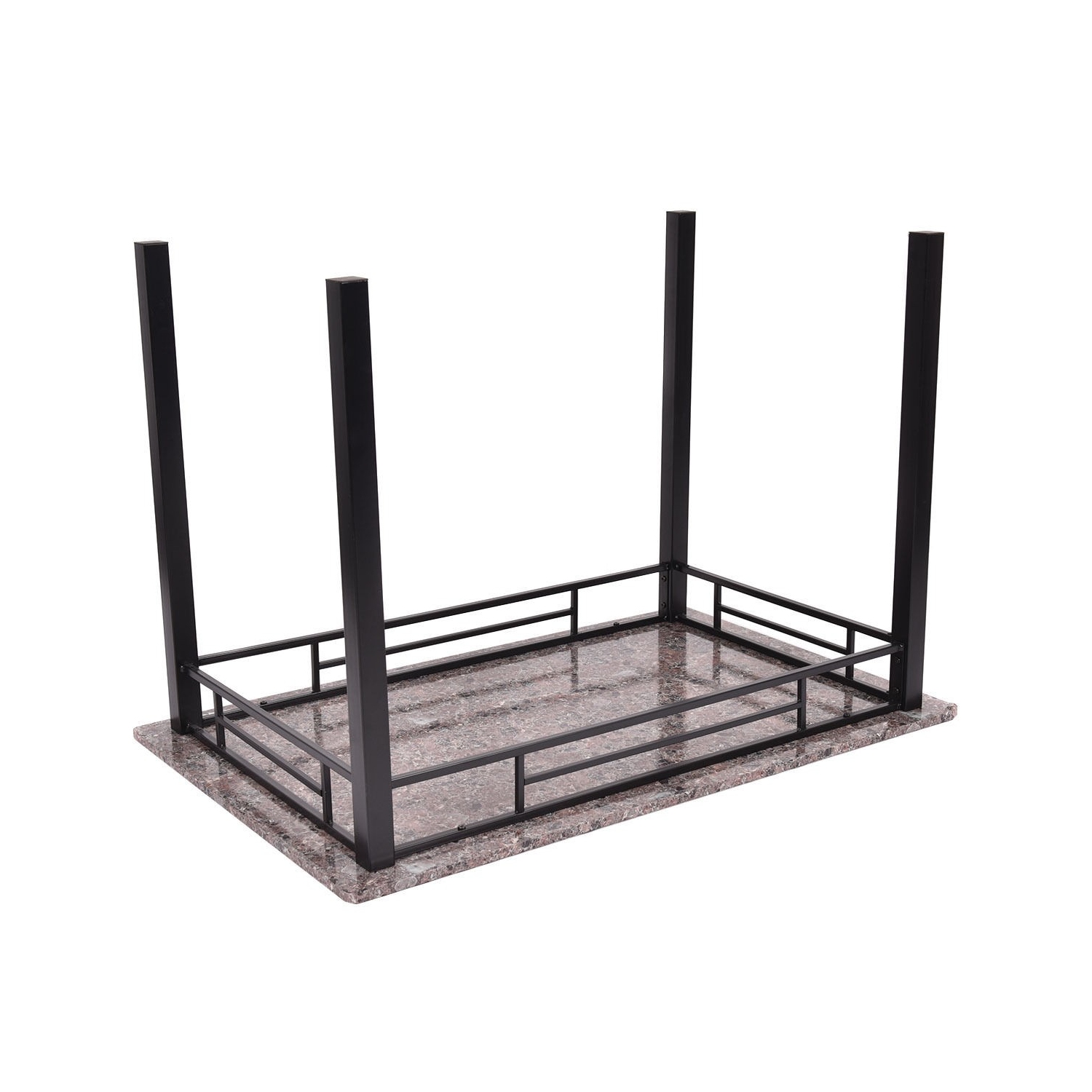 5 Piece Faux Marble Dining Set Table