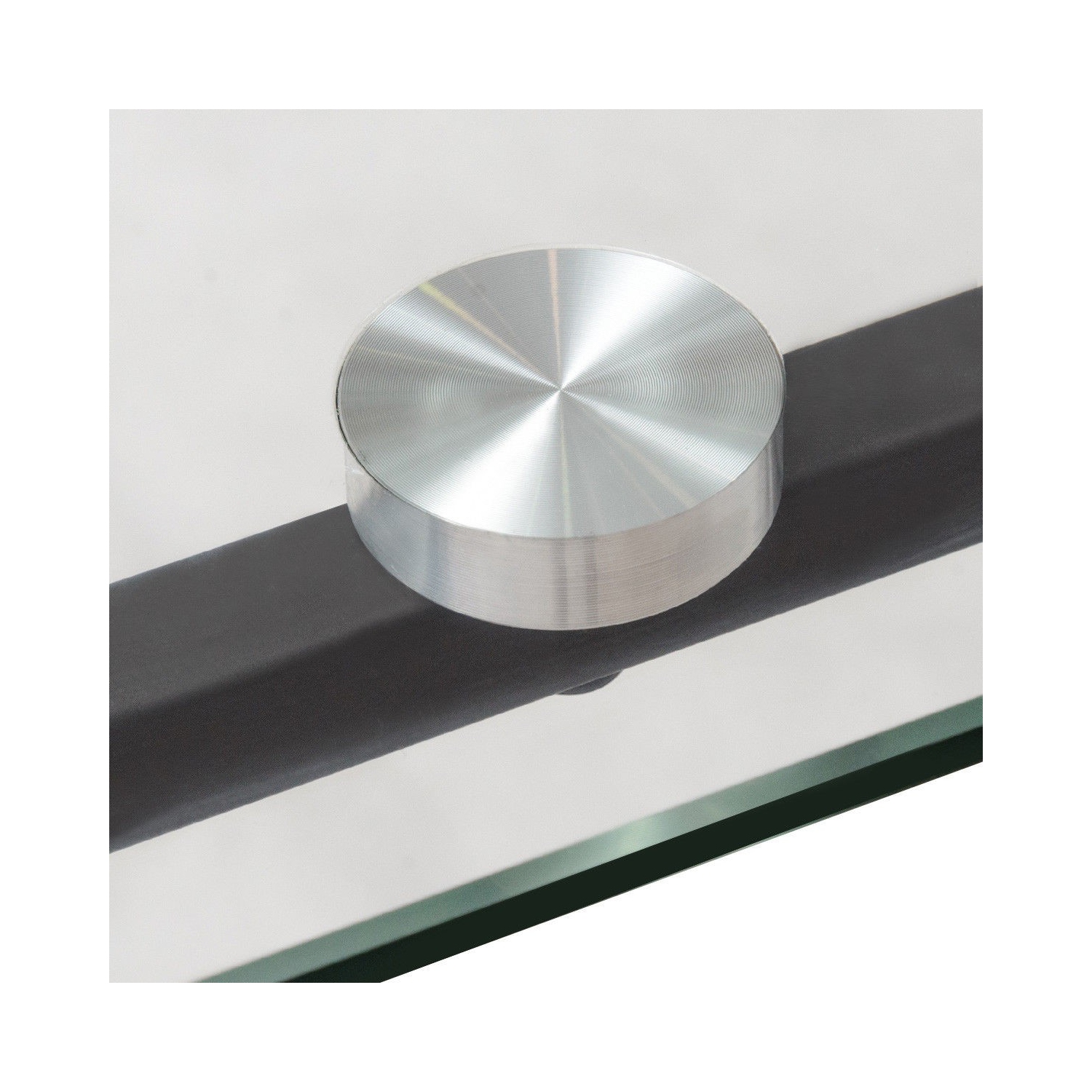 5 pcs Dining Glass Top Table & 4 Upholstered Chairs