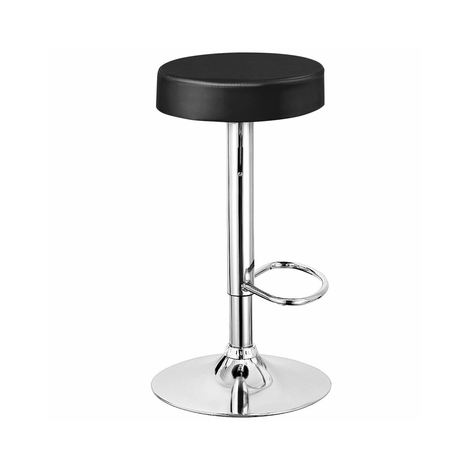 Set of 2 Adjustable Swivel Round Bar Stool Pub Chair