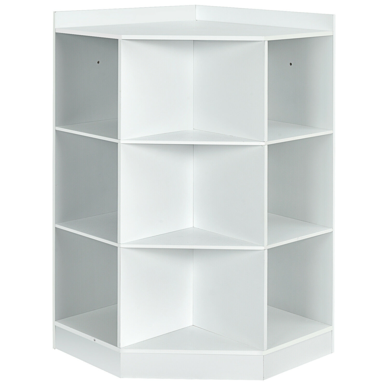 3-Tier Kids Storage Shelf Corner Cabinet with 3 Baskets