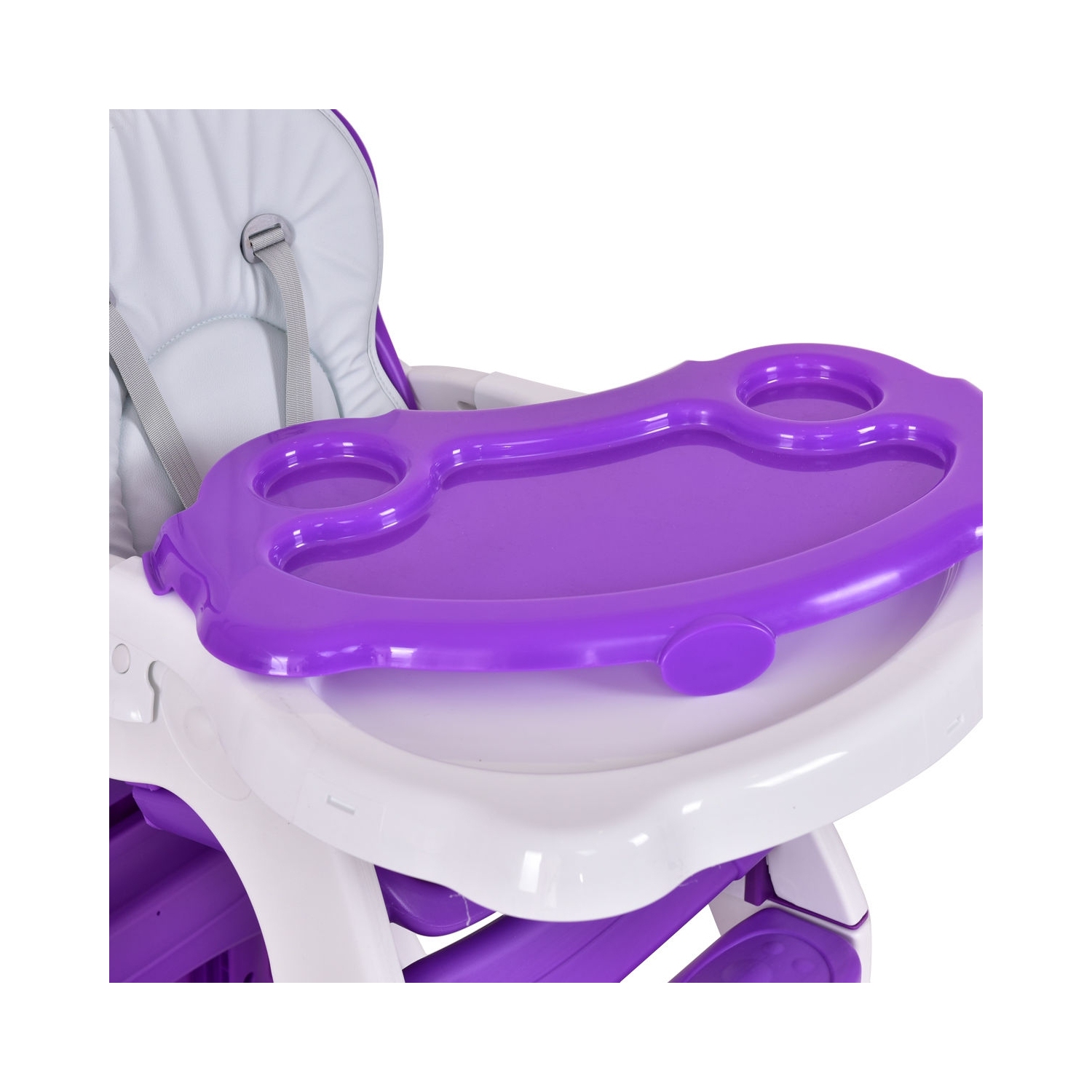 Chaise haute pour bébé convertible 3-en-1 - Violet