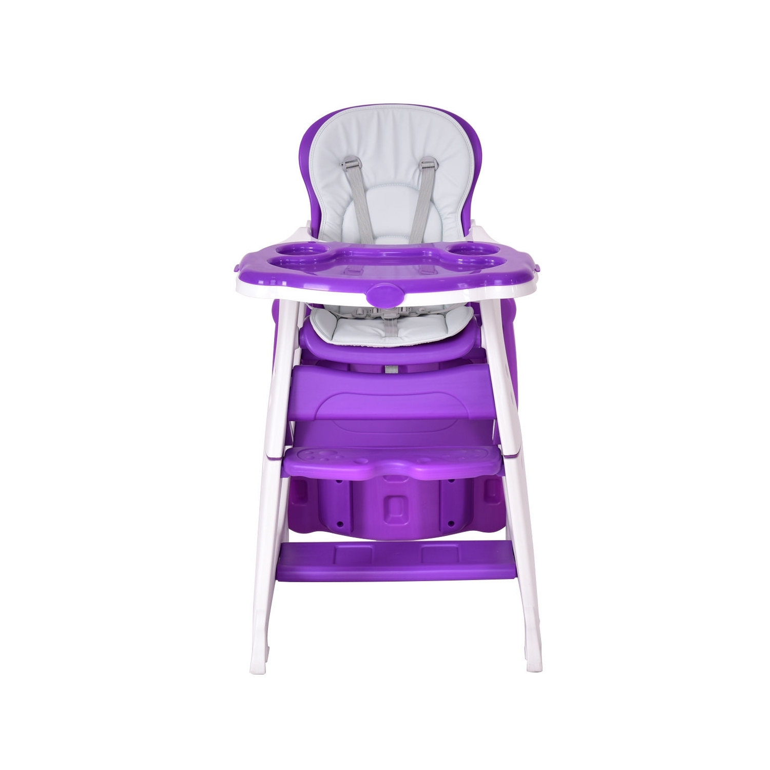 Chaise haute pour bébé convertible 3-en-1 - Violet