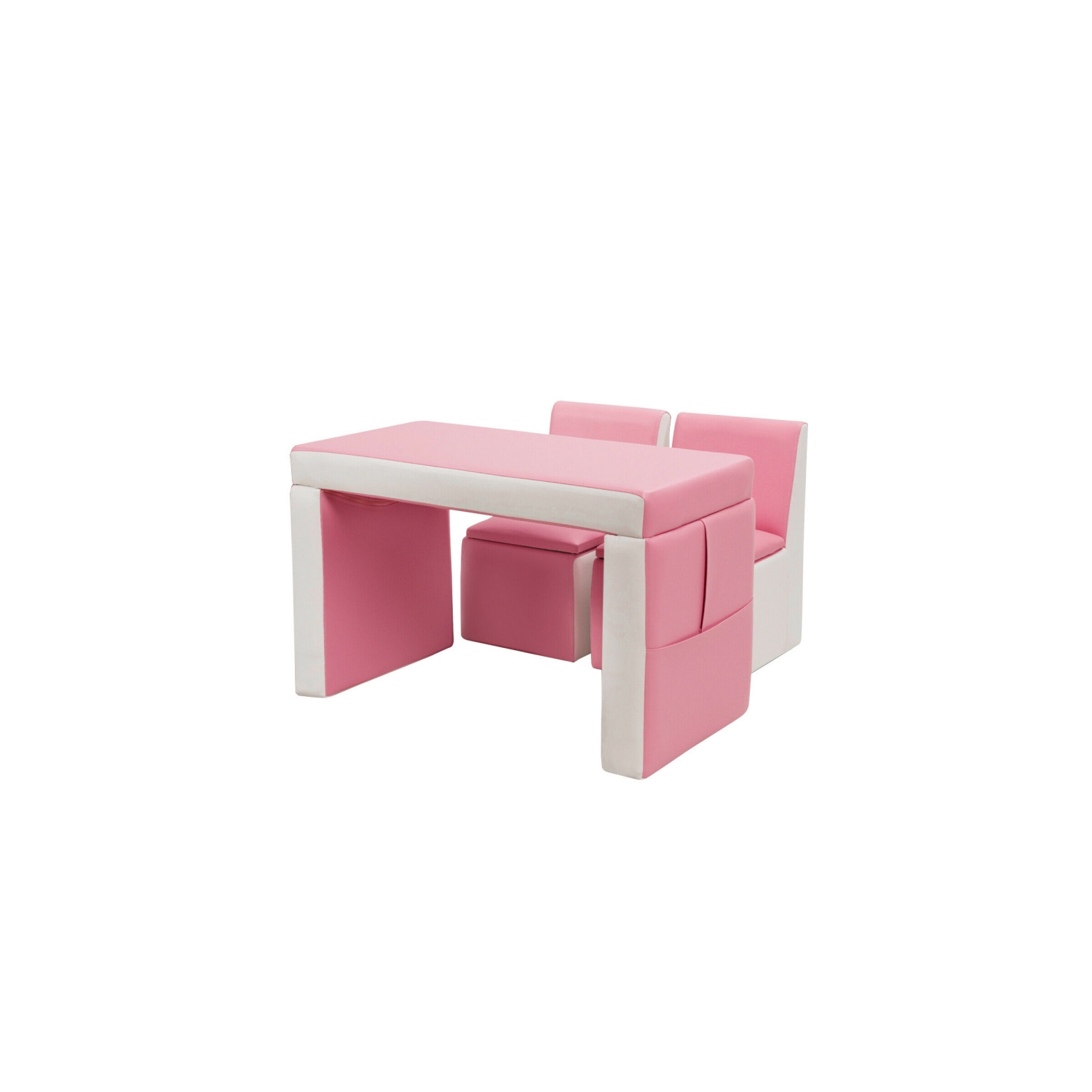 Ensemble canapé-lit convertible pour enfants – Ensemble canapé, table et chaise de jeu pour chambre d'enfant