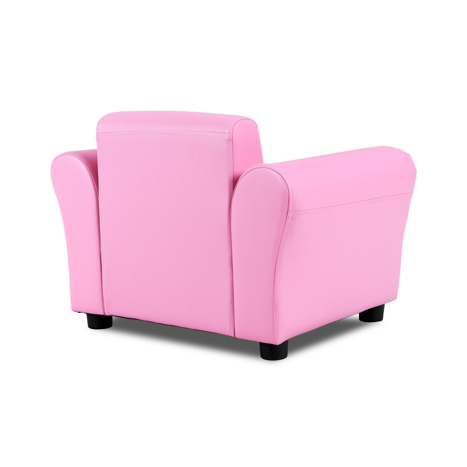 Kids Mini Couch with Ottoman – Single Armrest Toddler Sofa for Bedroom or Playroom