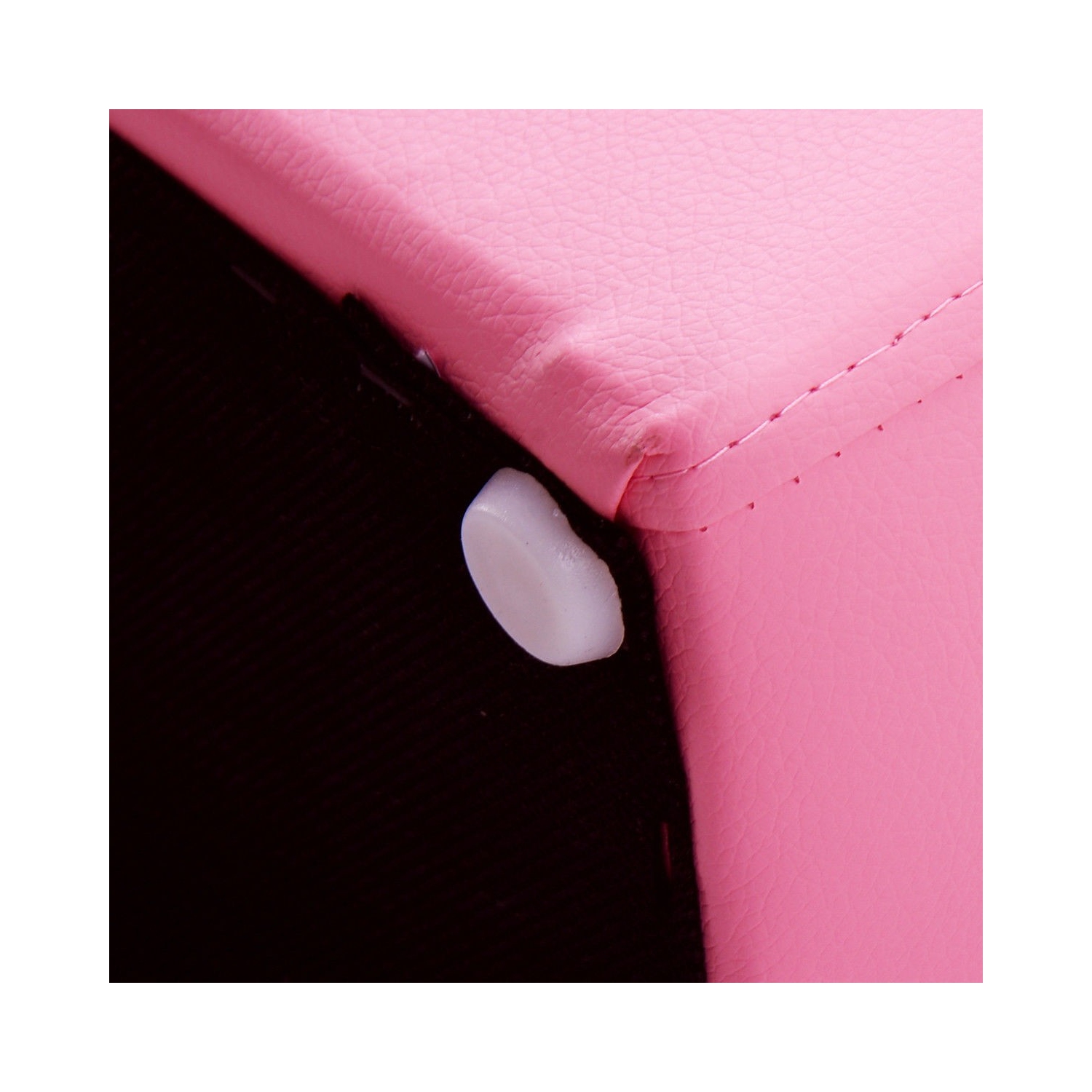 Canapé rembourré pour enfants avec pouf – Décoration diamant et style princesse pour tout-petits