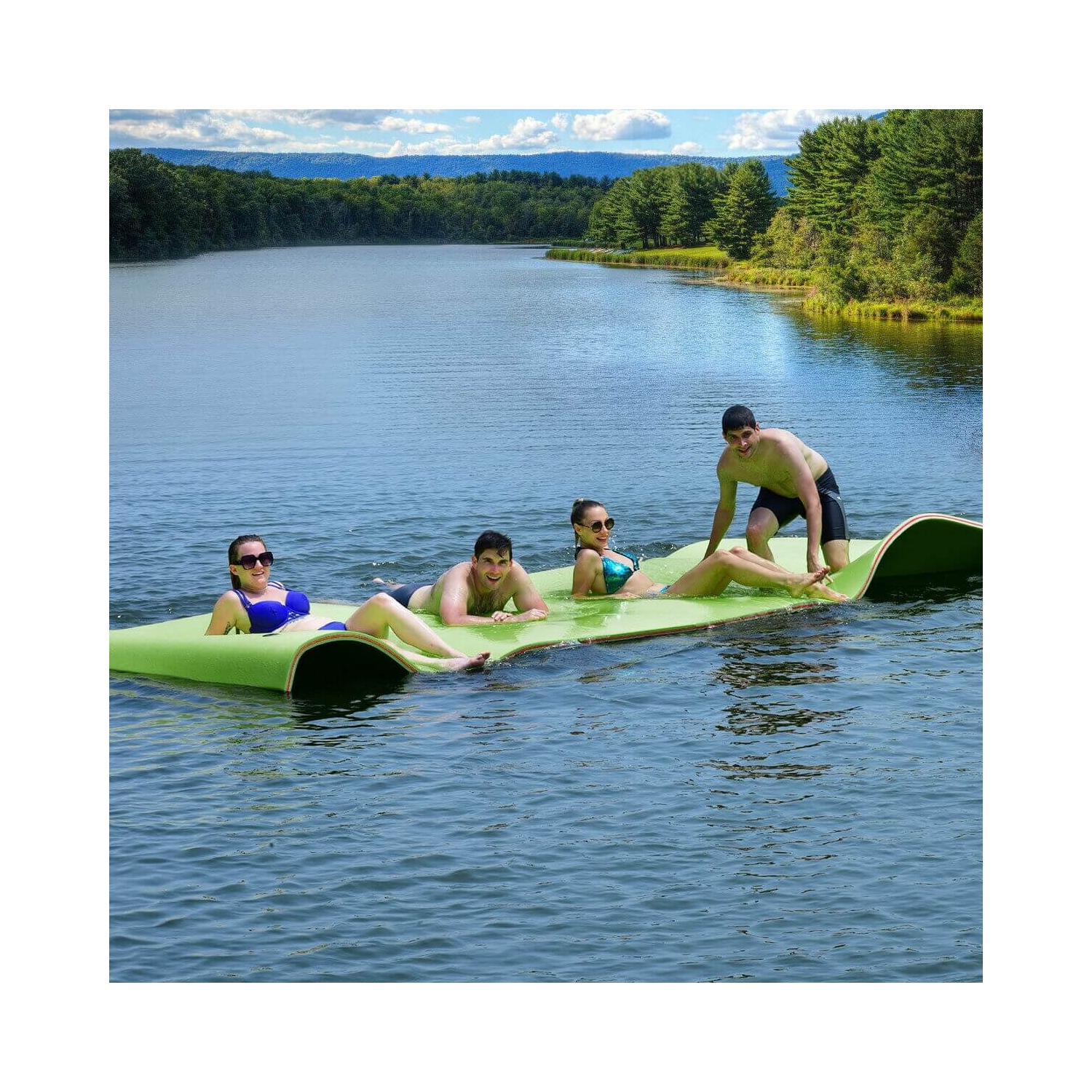 12 x 6 Feet 3 Layer Floating Water Pad