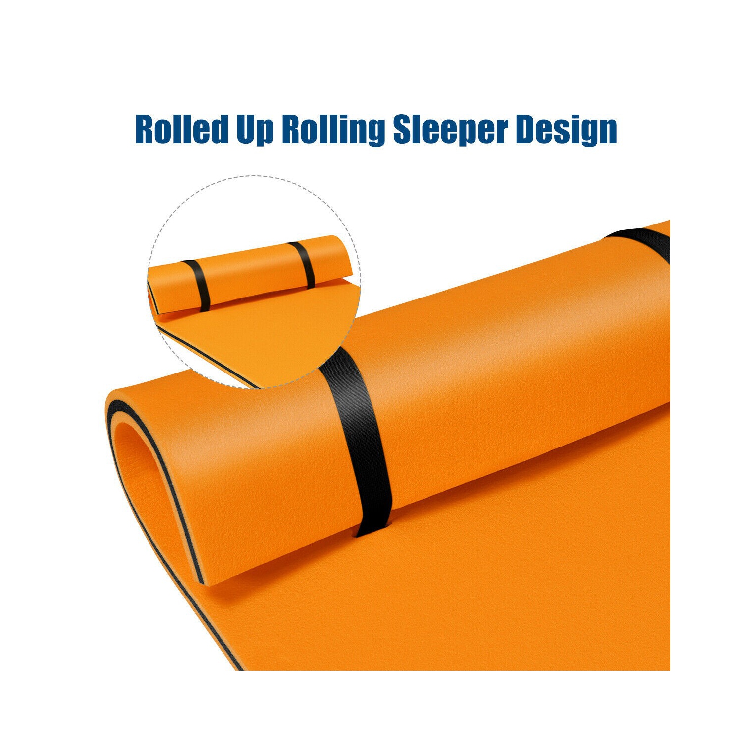 3-Layer Relaxing Tear-proof Water Mat-Orange