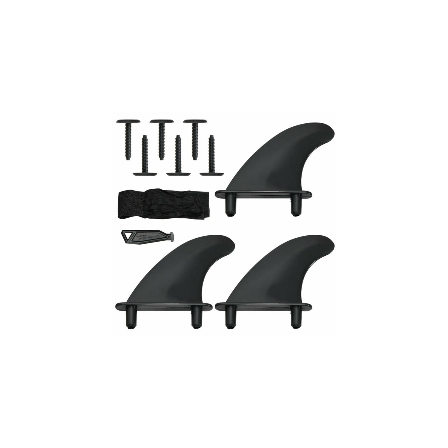 Planche de surf de 6 pi avec 3 ailettes amovibles