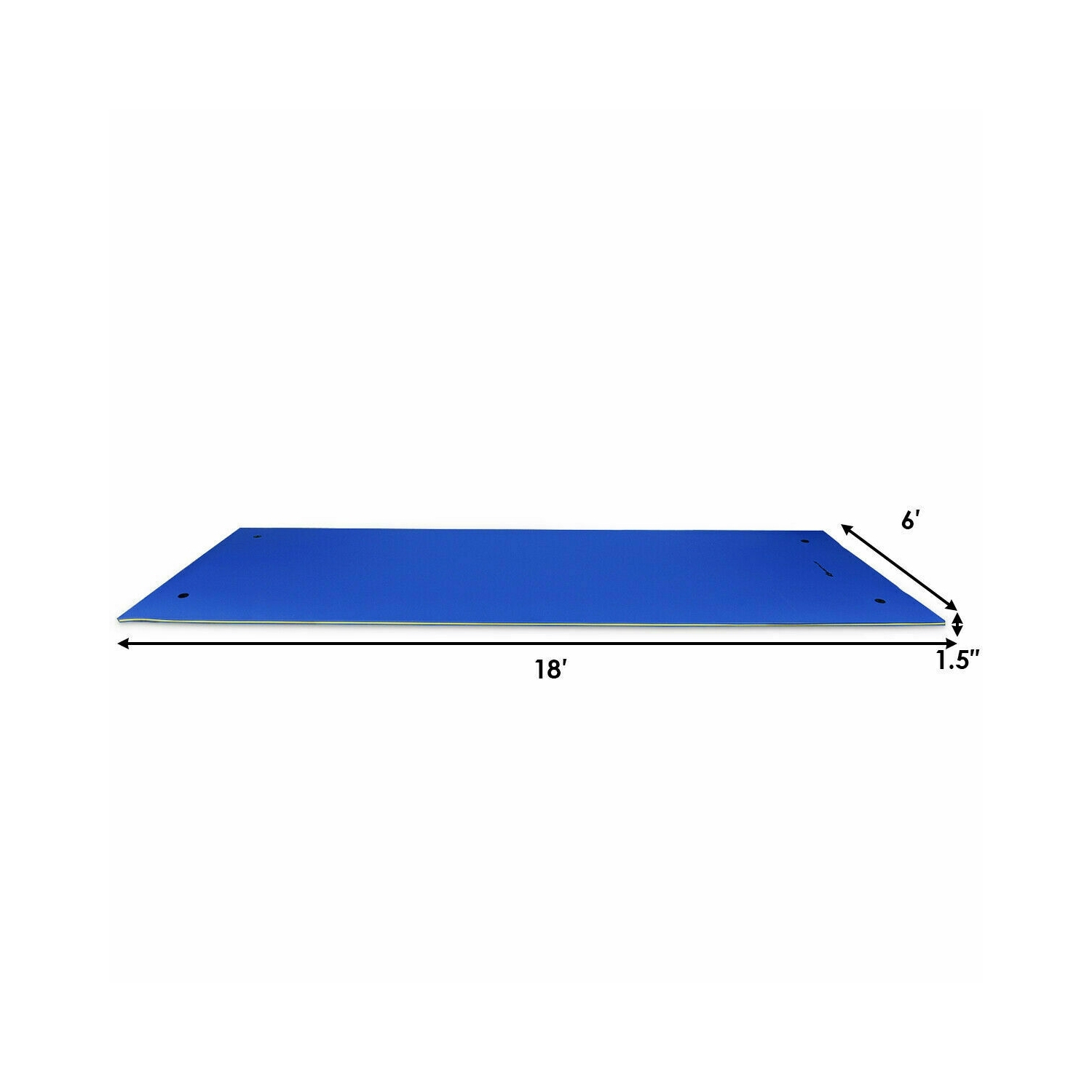 3 Layer Water Pad Foam Mat-Blue