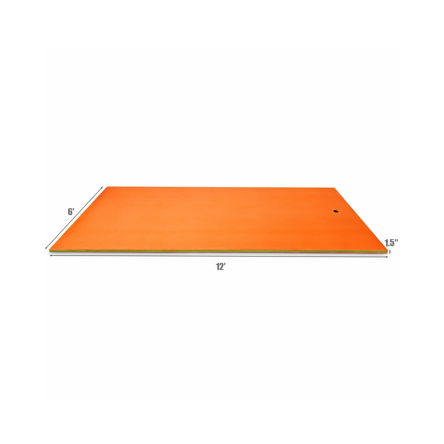 Tampon d'eau flottant à 3 couches de 12 x 6 pi