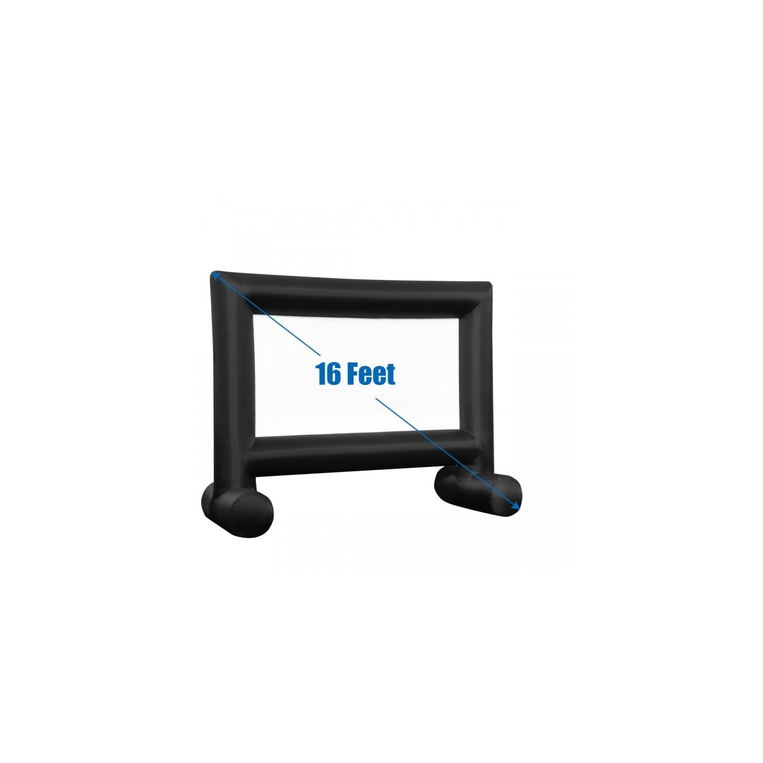 Écran de projection extérieur gonflable avec souffleuse et sac de transport