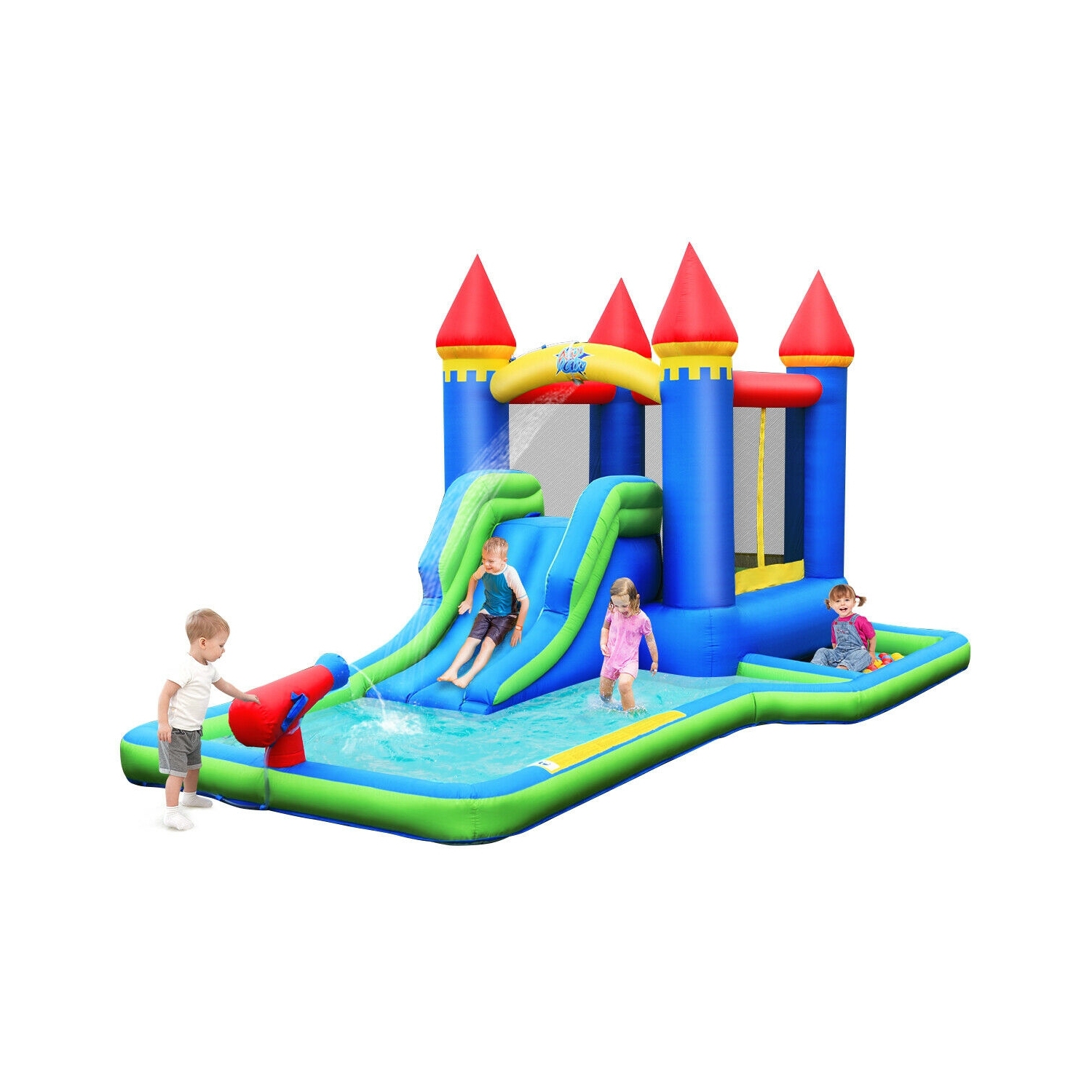 Glissoire gonflable Bounce House pour enfants sans souffleur