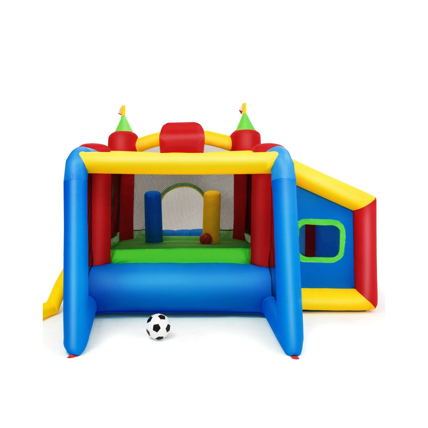 Château rebondissant coulissant pour enfants Bounce House gonflable sans ventilateur