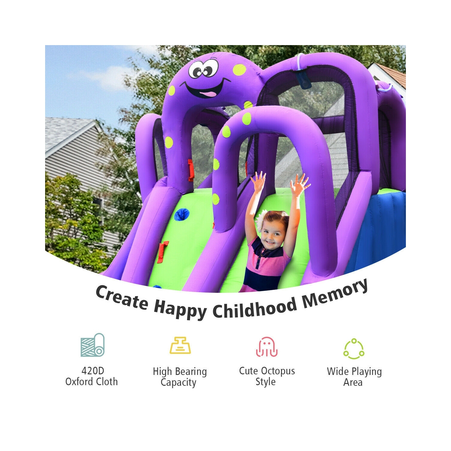 La maison gonflable Mighty Bounce avec piscine de gonflable Water Park